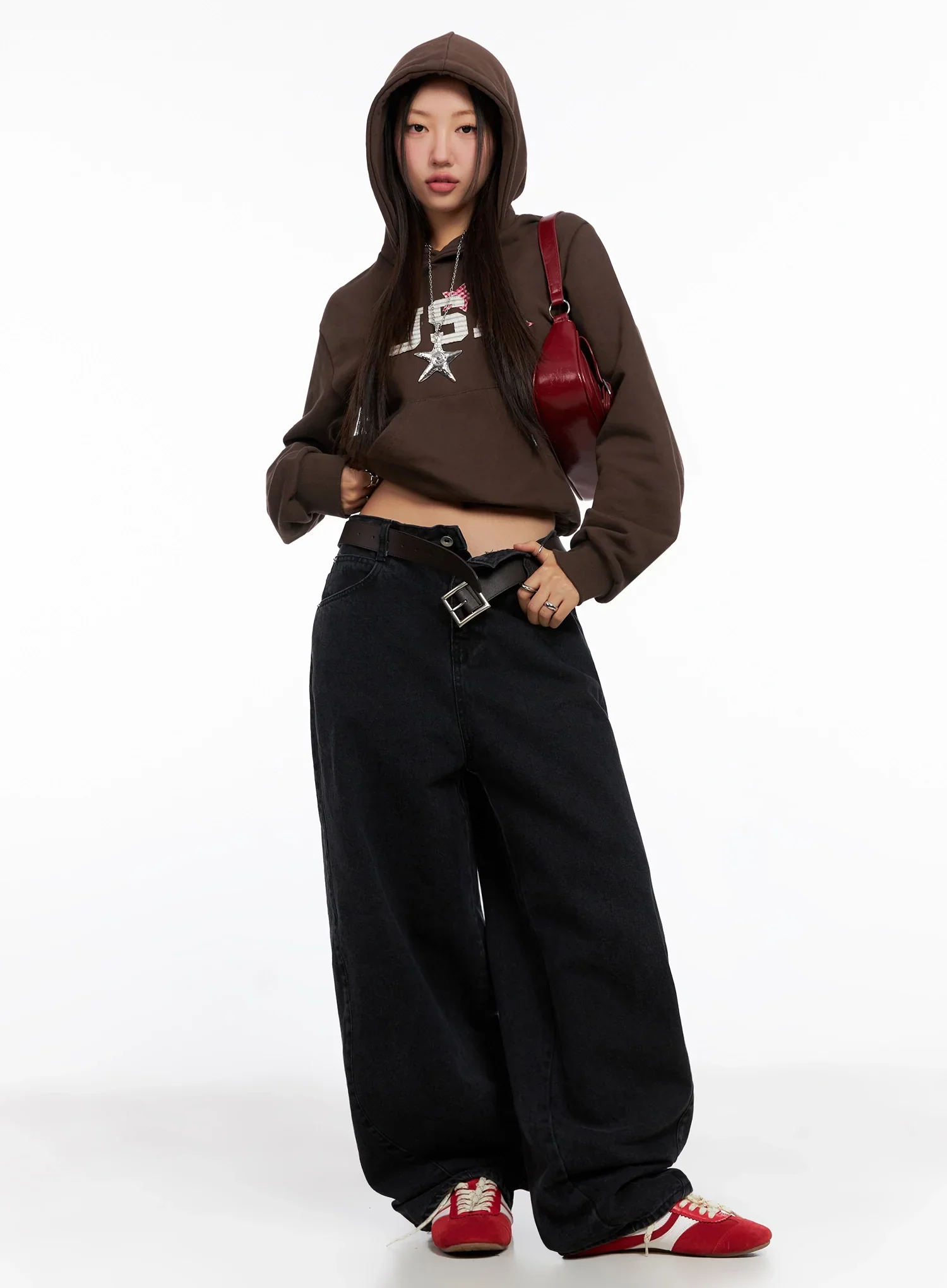 Sunwoo Embroidered Wide Leg Jeans IG528 - Image 10
