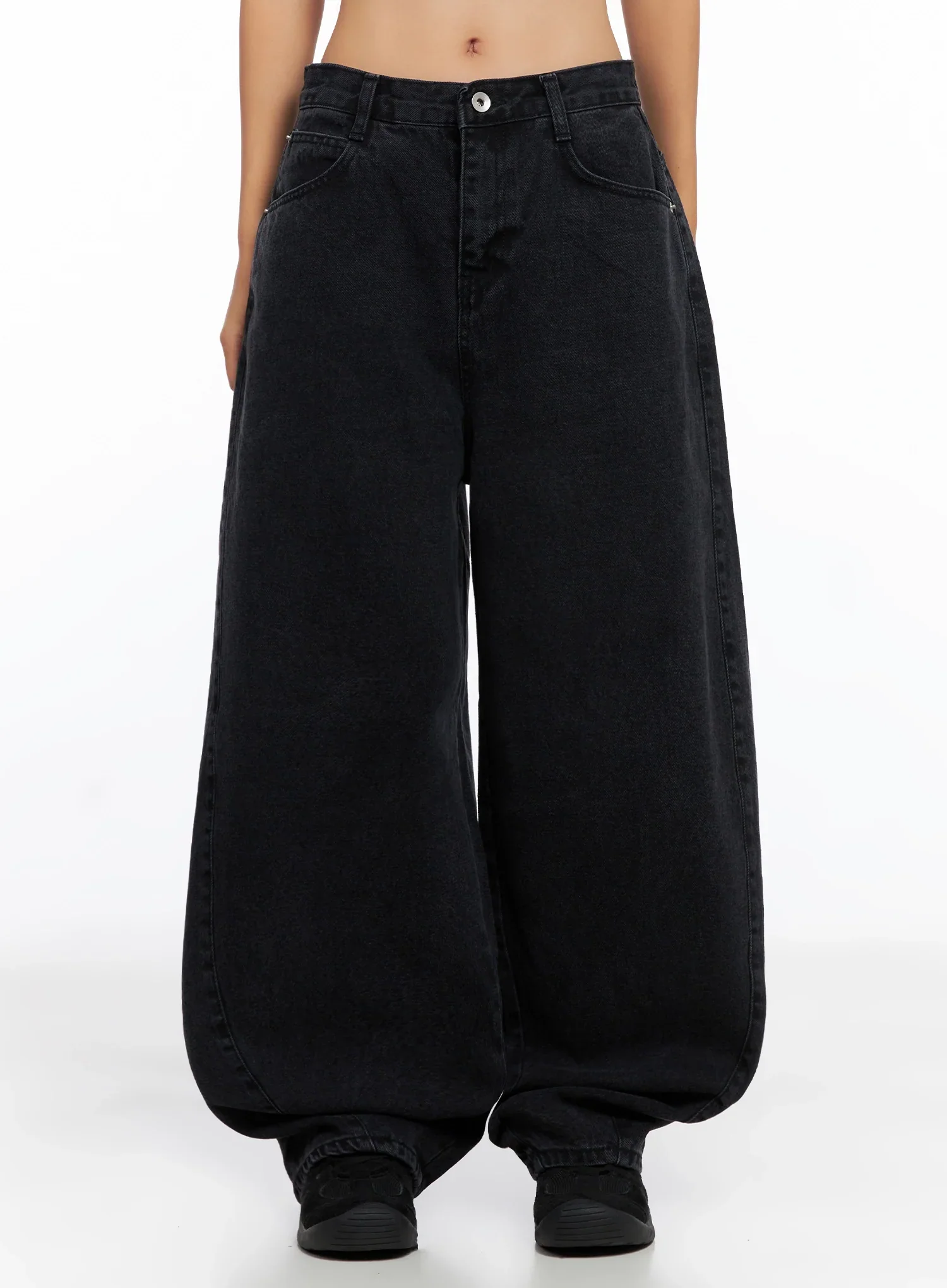 Sunwoo Embroidered Wide Leg Jeans IG528 - Image 3
