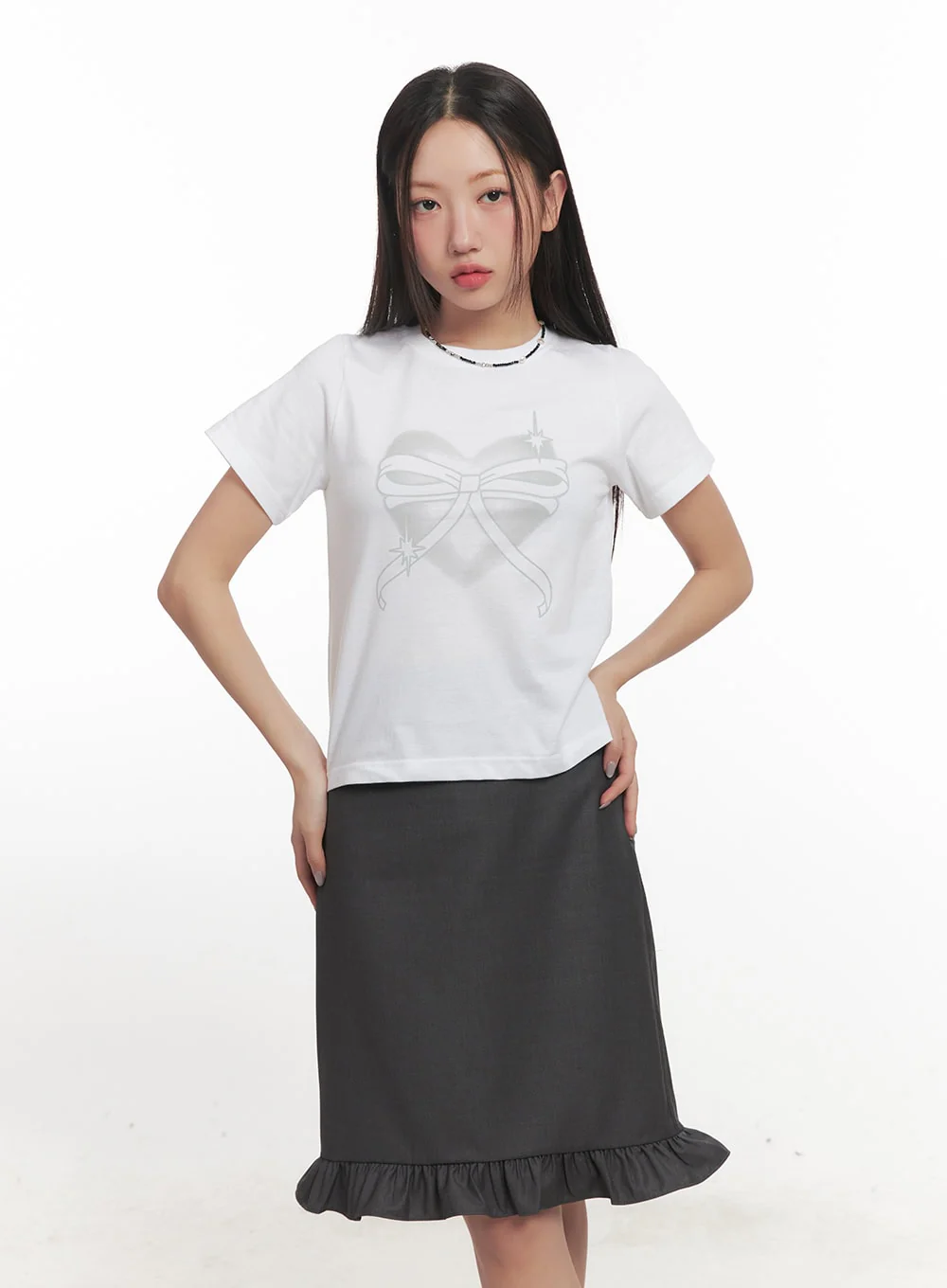 Sweetheart Graphic Crop Tee CF526 - Image 10