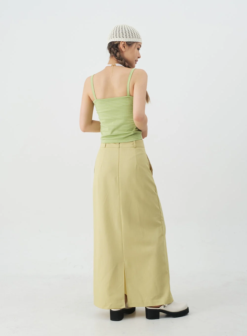 Tailored Maxi Skirt CJ08 - Image 13