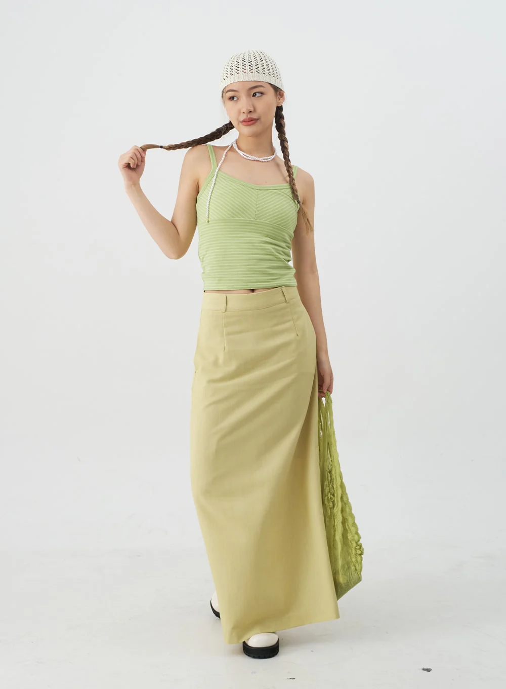 Tailored Maxi Skirt CJ08 - Image 2