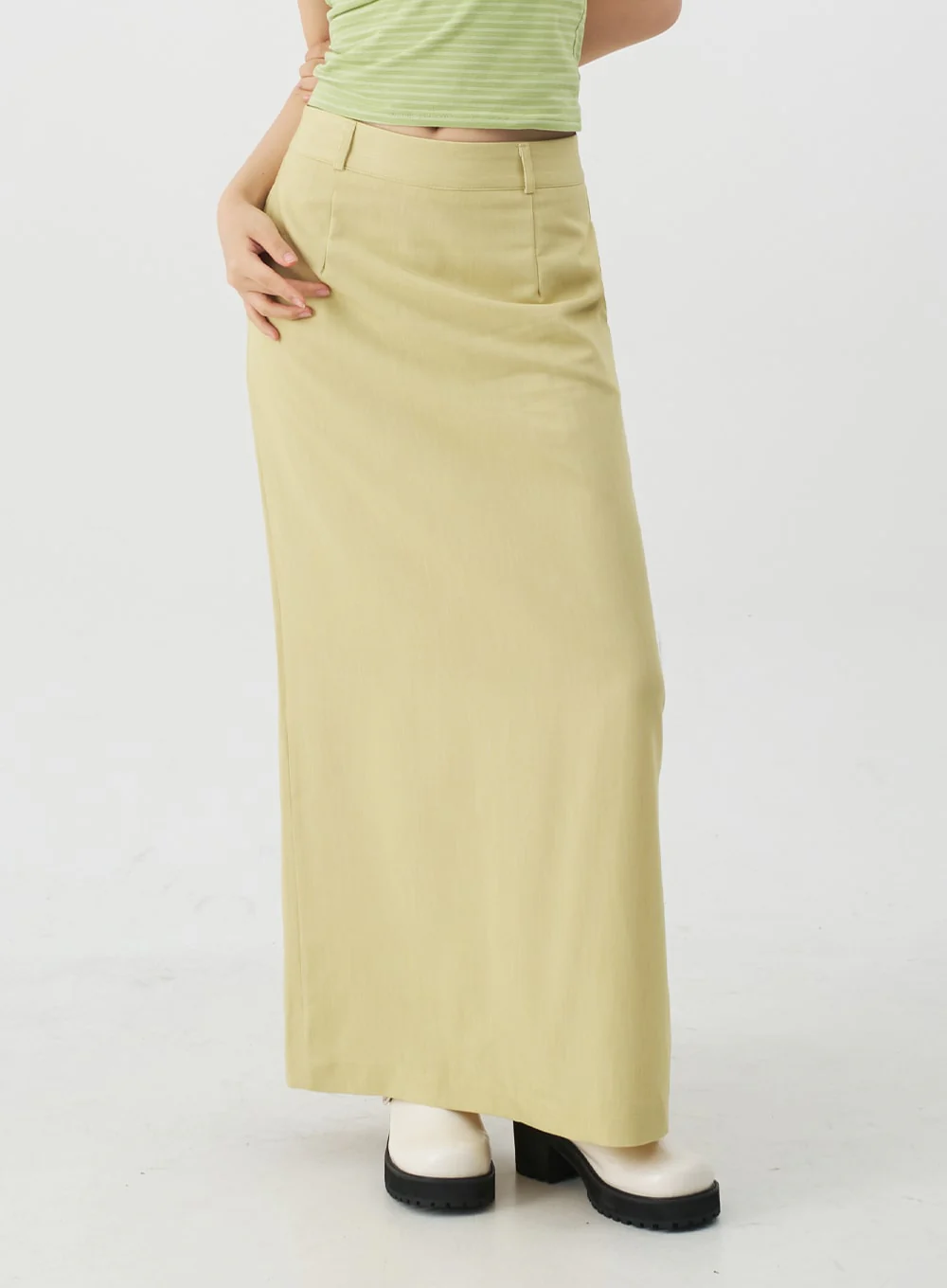Tailored Maxi Skirt CJ08 - Image 5
