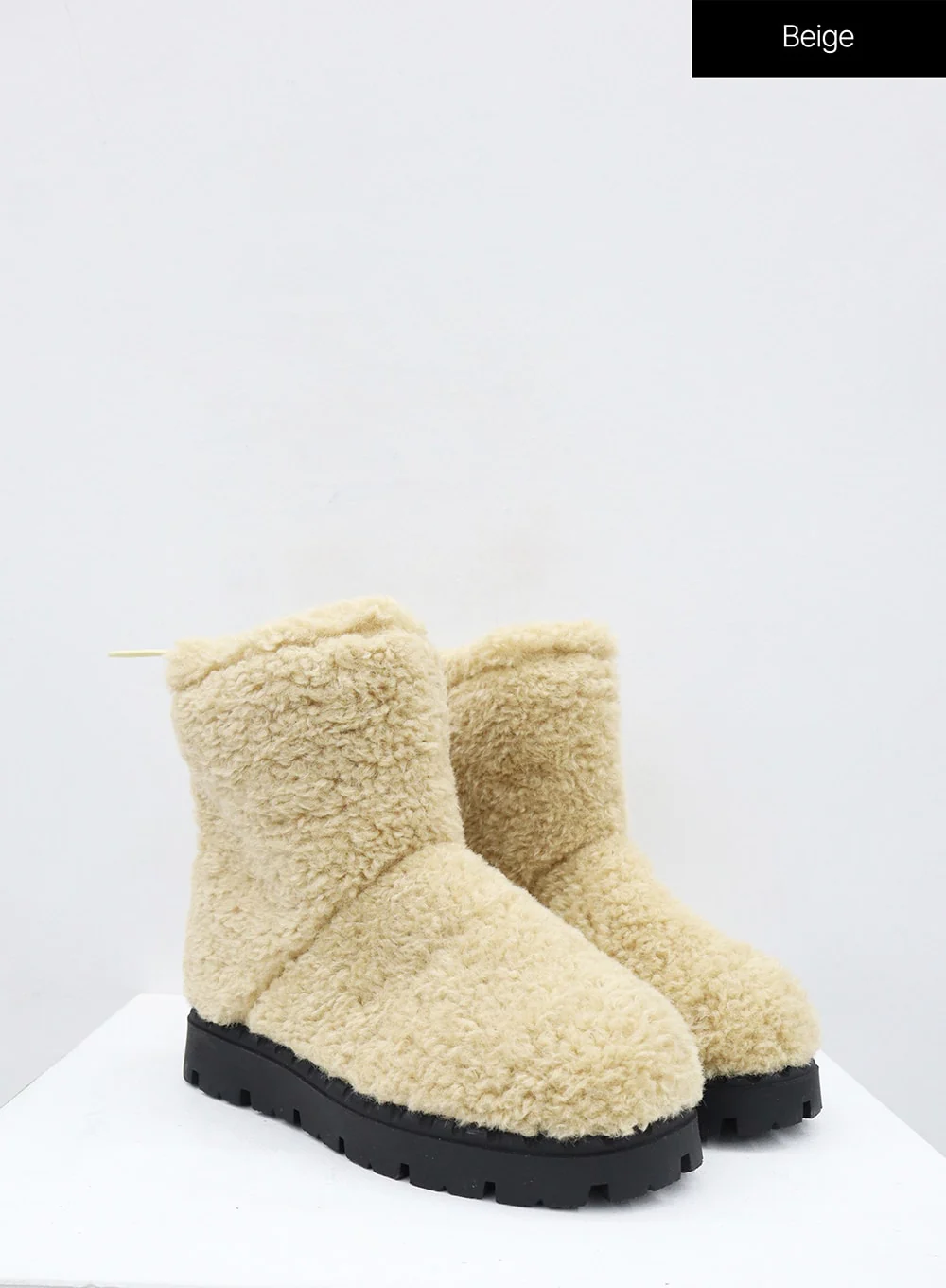 Teddy Drawstring Ankle Boots OD26 - Image 14