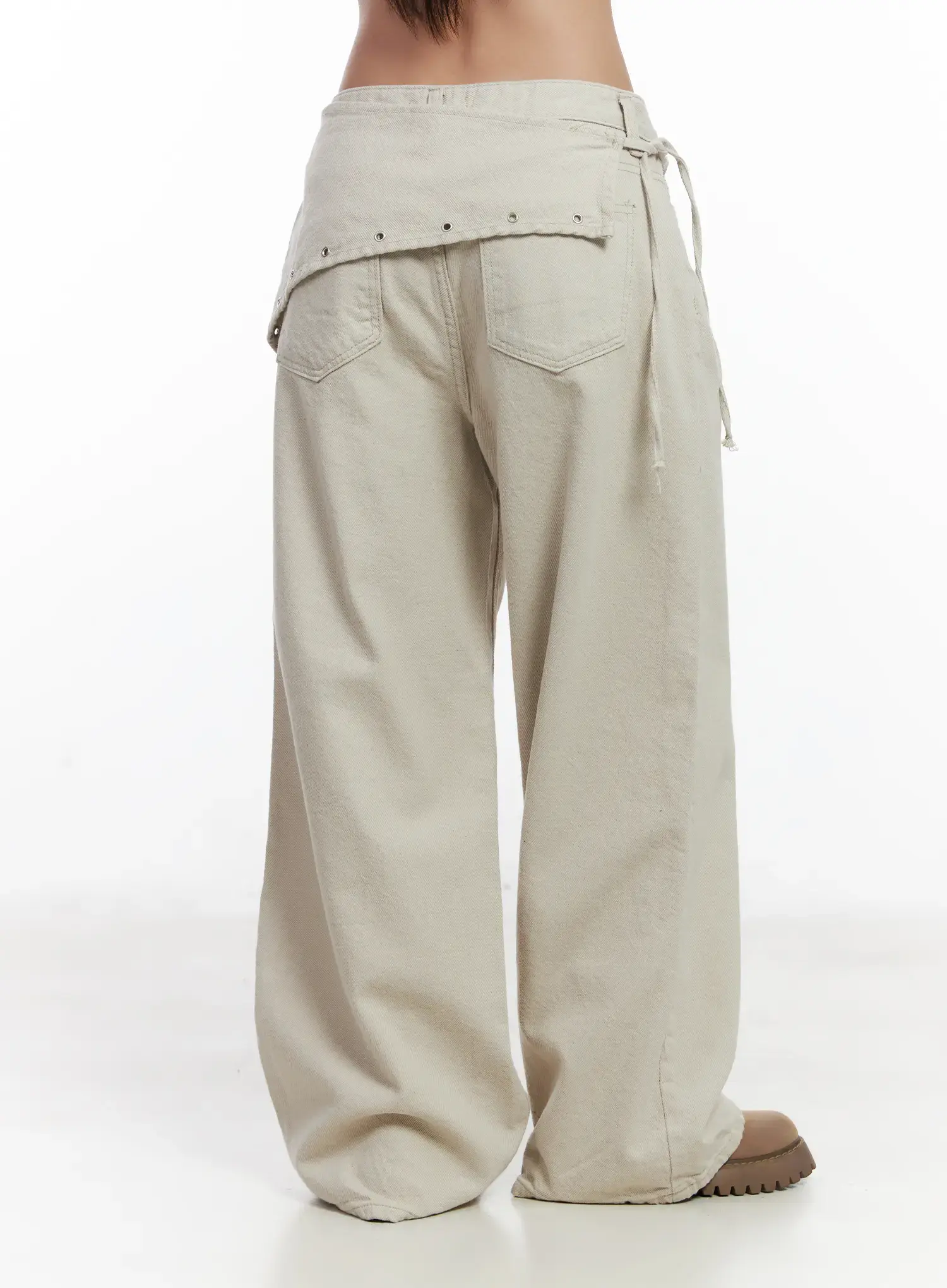 Terry Scarf Layered Pants CJ530 - Image 4