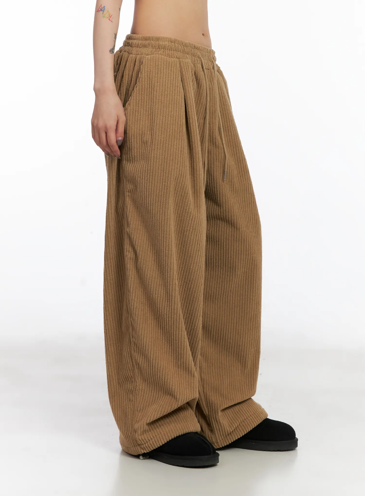 Textured Fleece Baggy Pants CD505 - Image 4