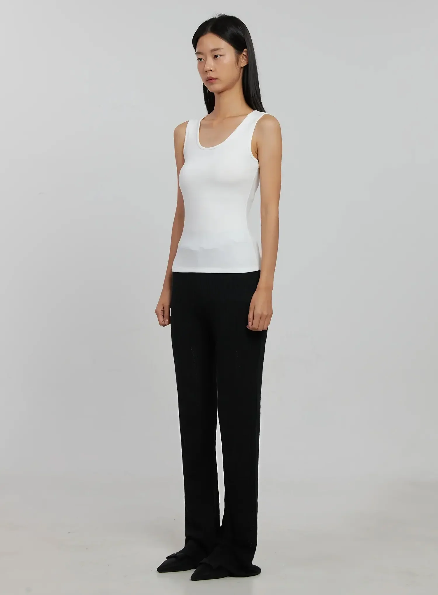 Textured Knit Flare Pants IJ509 - Image 7