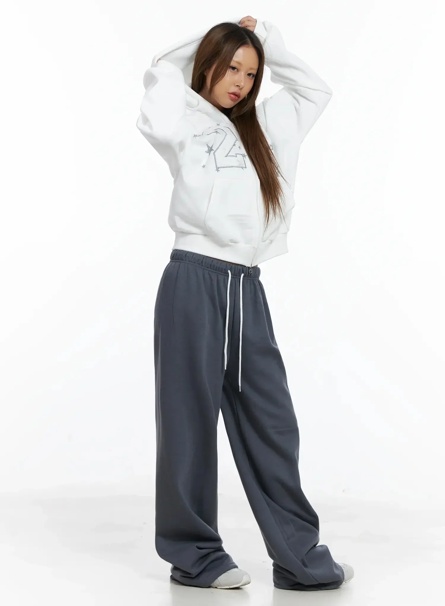Thermal Wide-Leg Sweatpants IN528 - Image 5