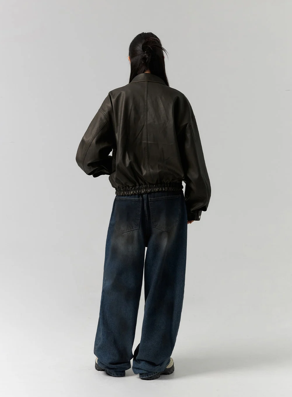 Tie-Dye Washed Wide Leg Jeans CS320 - Image 10