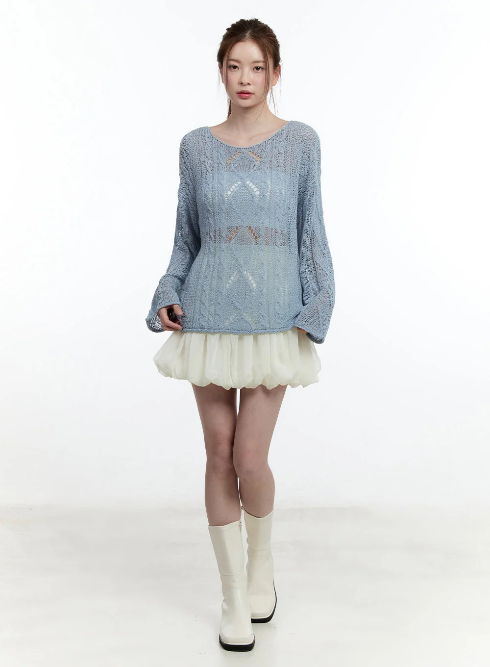 Tiered Balloon Mini Skirt CM521 - Image 2