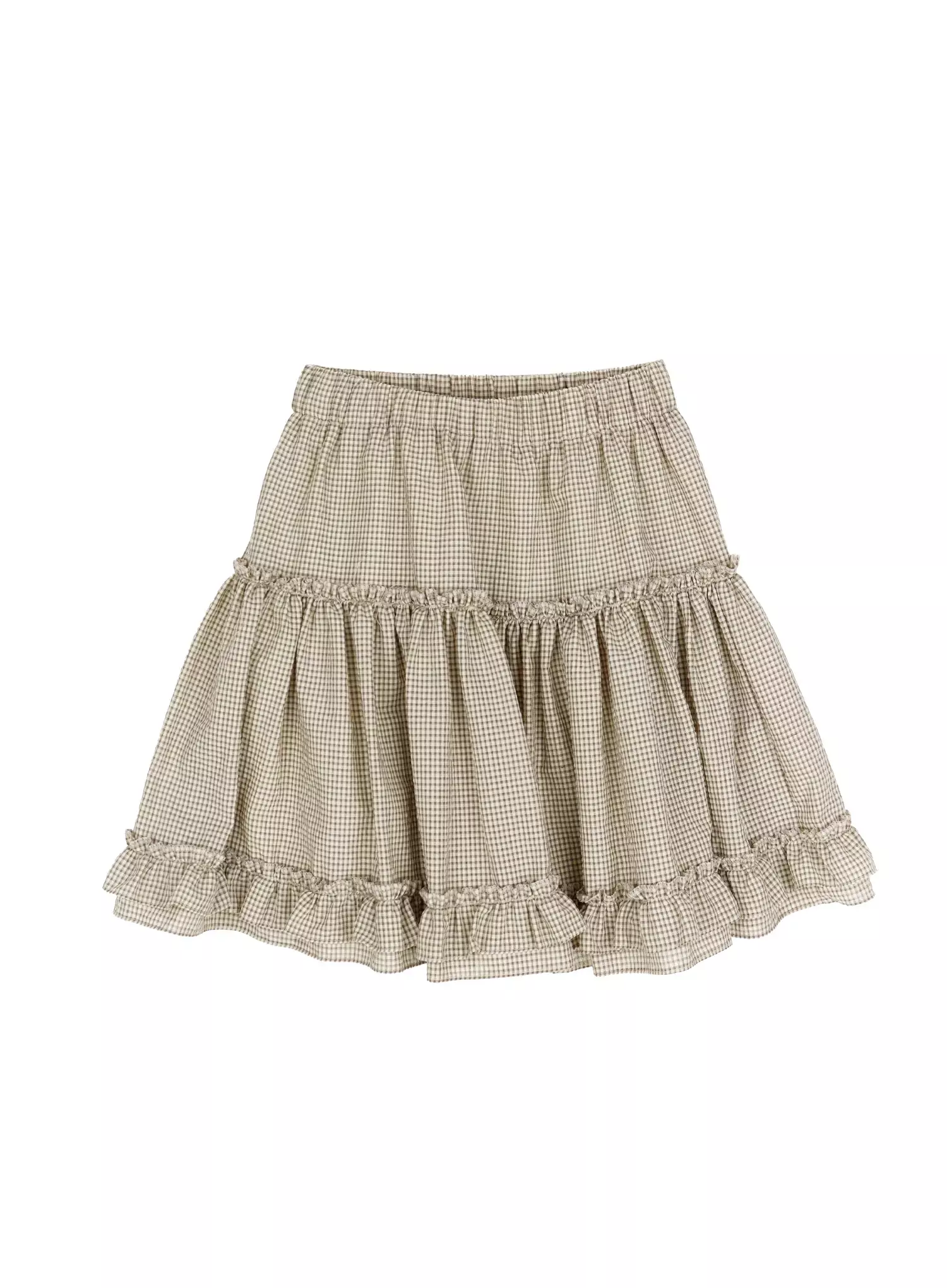 Tiered Plaid Frill Midi Skirt IA523 - Image 15
