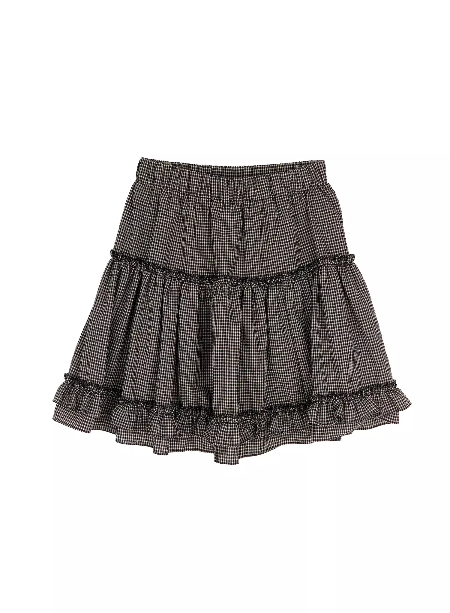 Tiered Plaid Frill Midi Skirt IA523 - Image 17