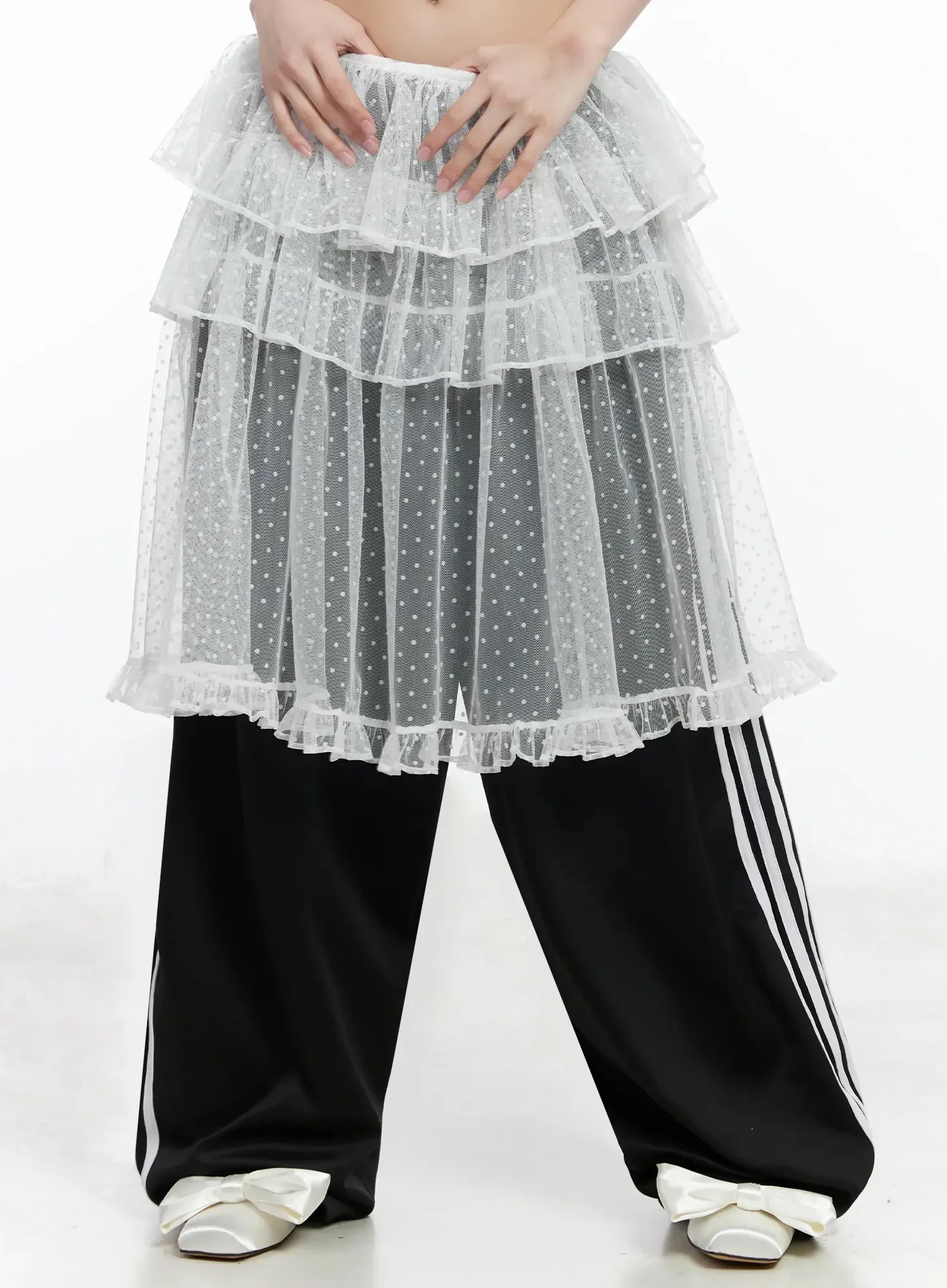 Tiered Tulle Polka Dot Skirt IM506 - Image 10