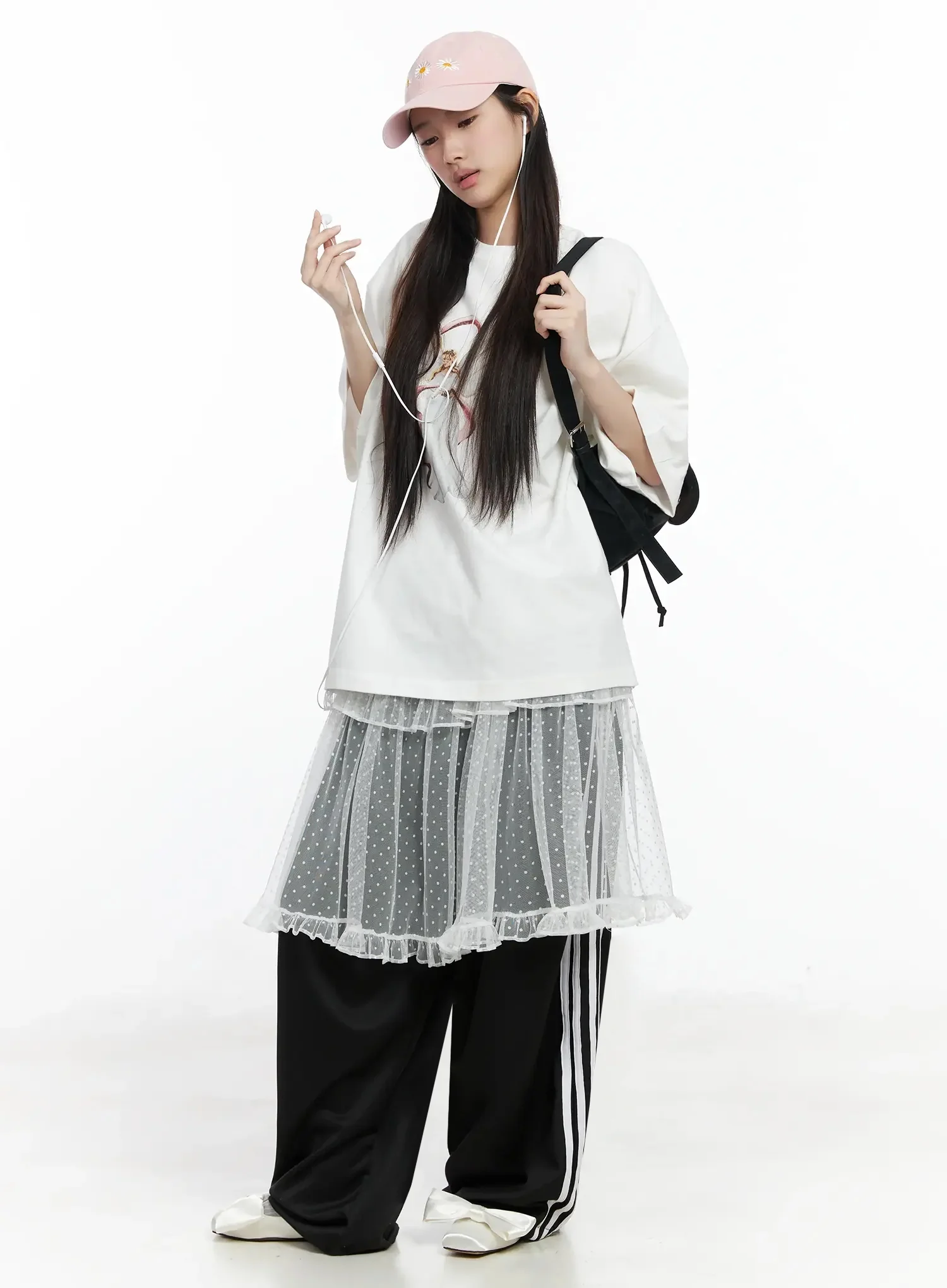 Tiered Tulle Polka Dot Skirt IM506 - Image 2