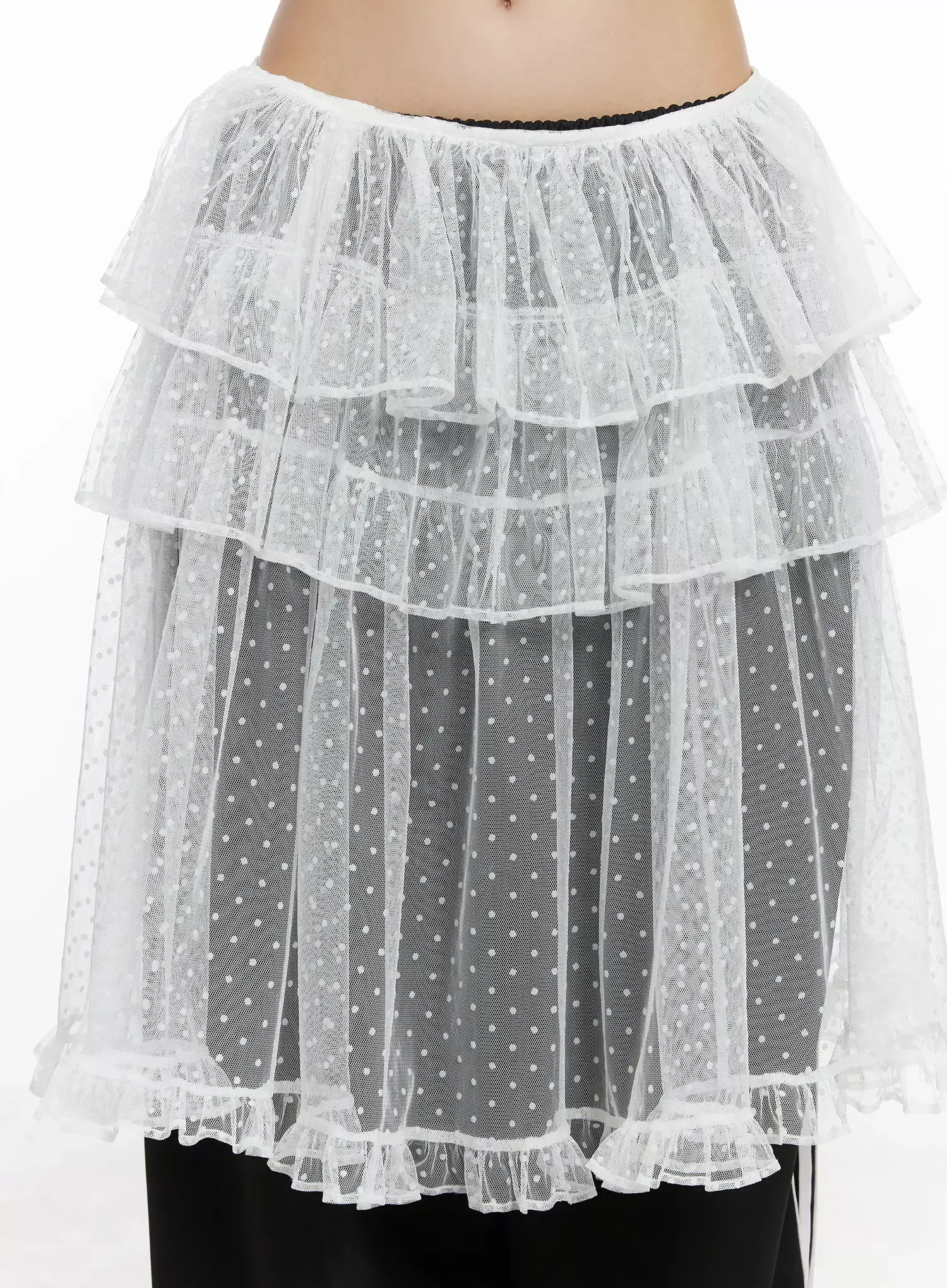 Tiered Tulle Polka Dot Skirt IM506 - Image 4