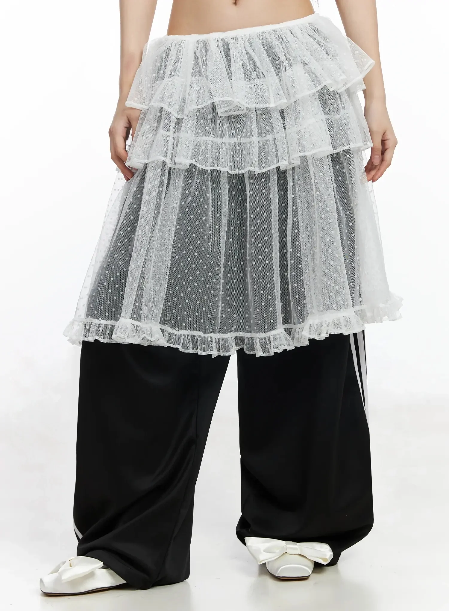 Tiered Tulle Polka Dot Skirt IM506 - Image 5