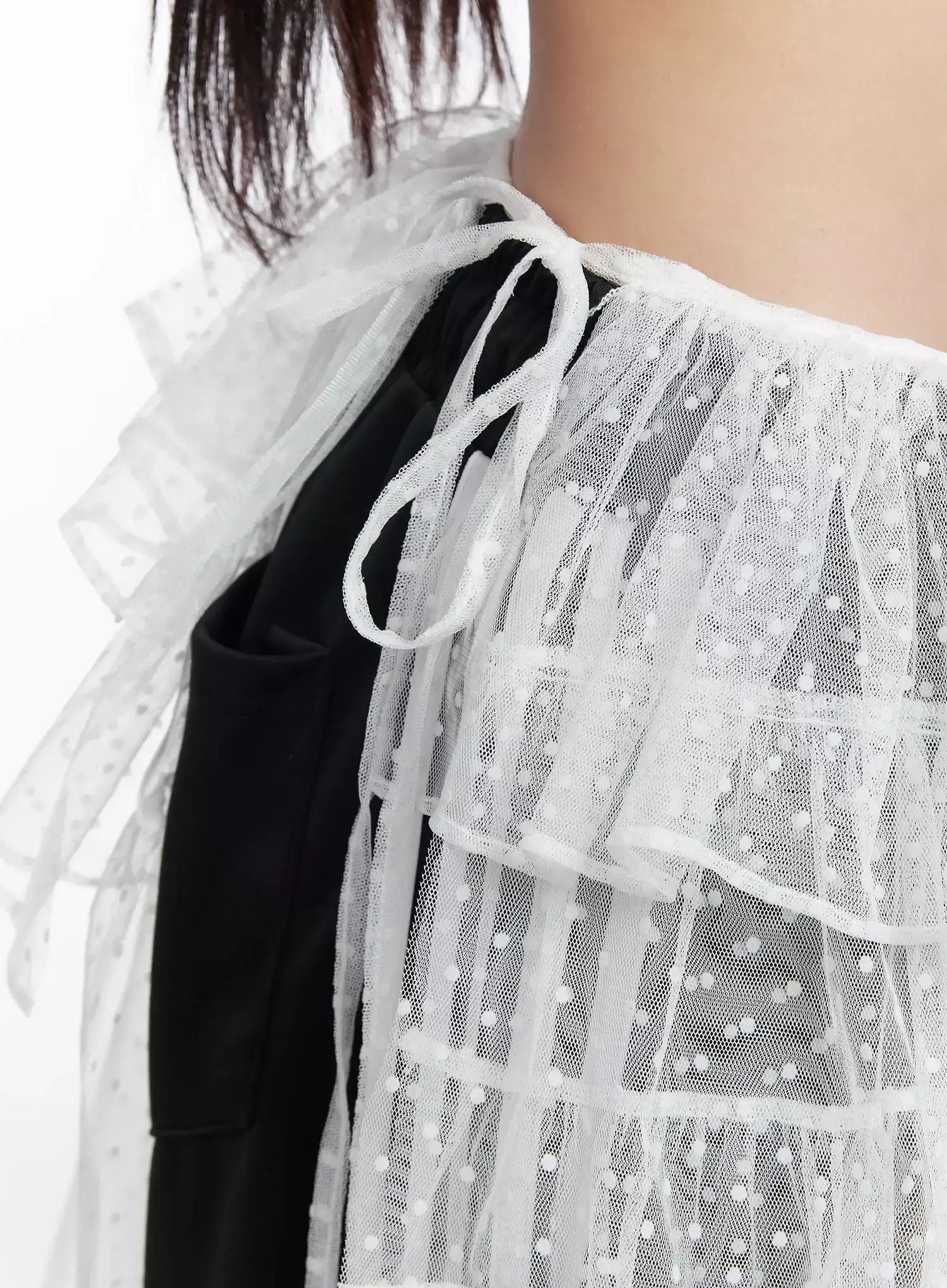 Tiered Tulle Polka Dot Skirt IM506 - Image 9