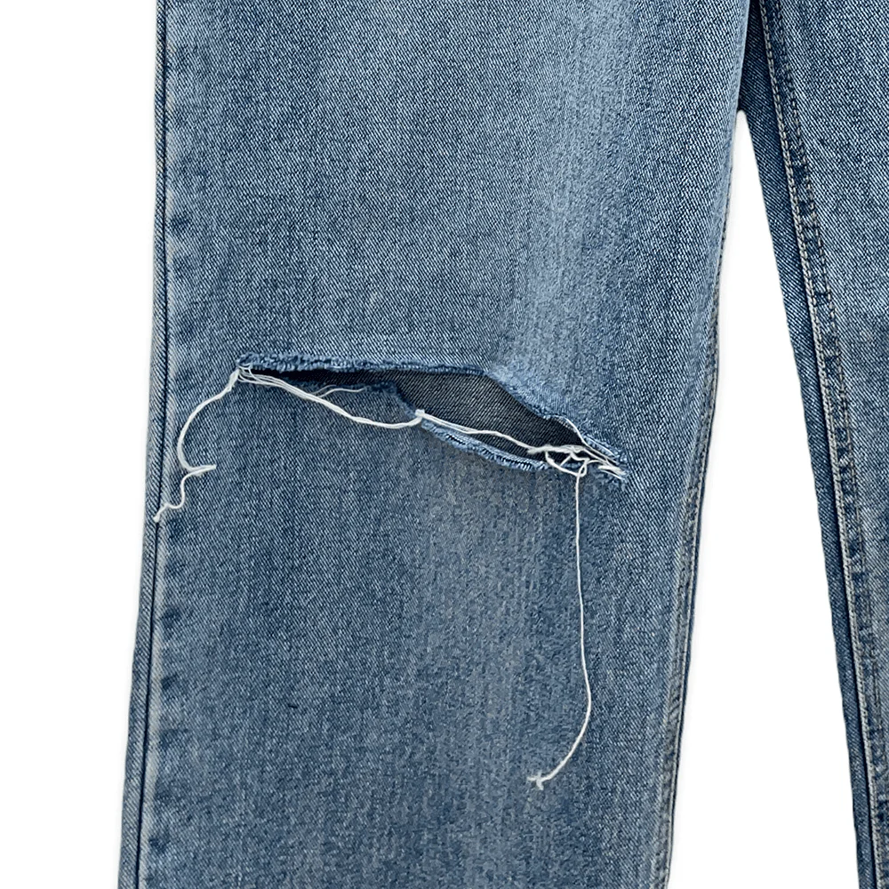 Torn Wide Leg Jeans C1002 - Image 19