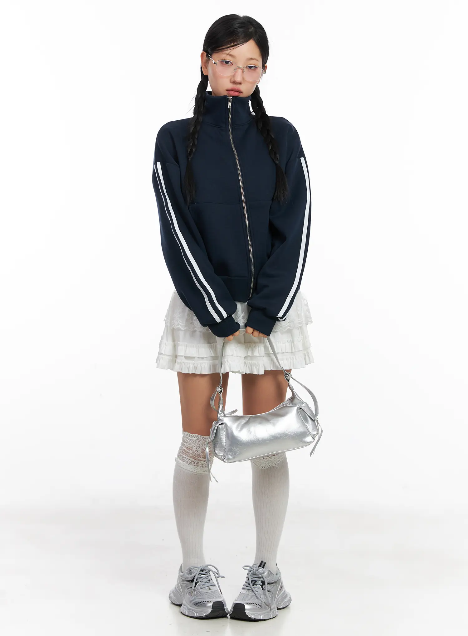 Track Style Fleece Jacket CN528
