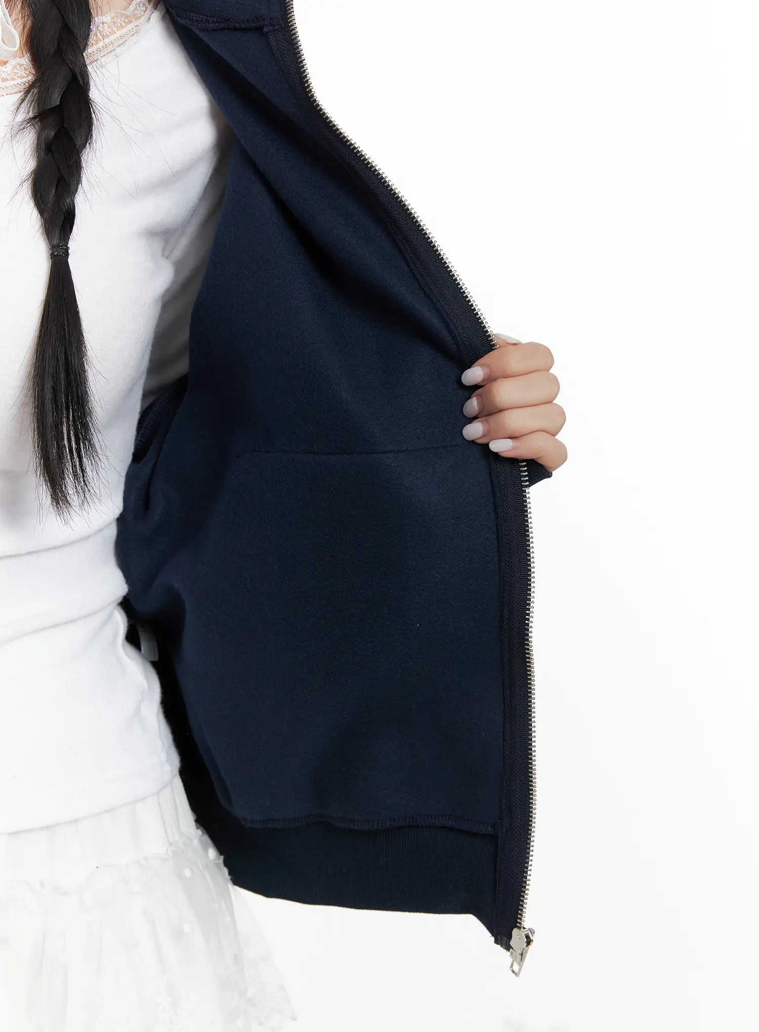 Track Style Fleece Jacket CN528 - Image 8