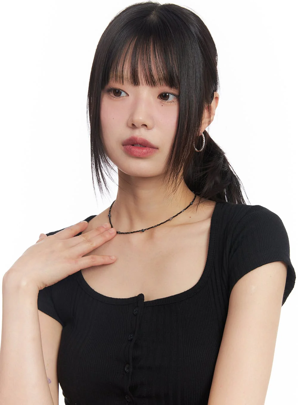 Trendy Beaded Choker Necklace CY512 - Image 2