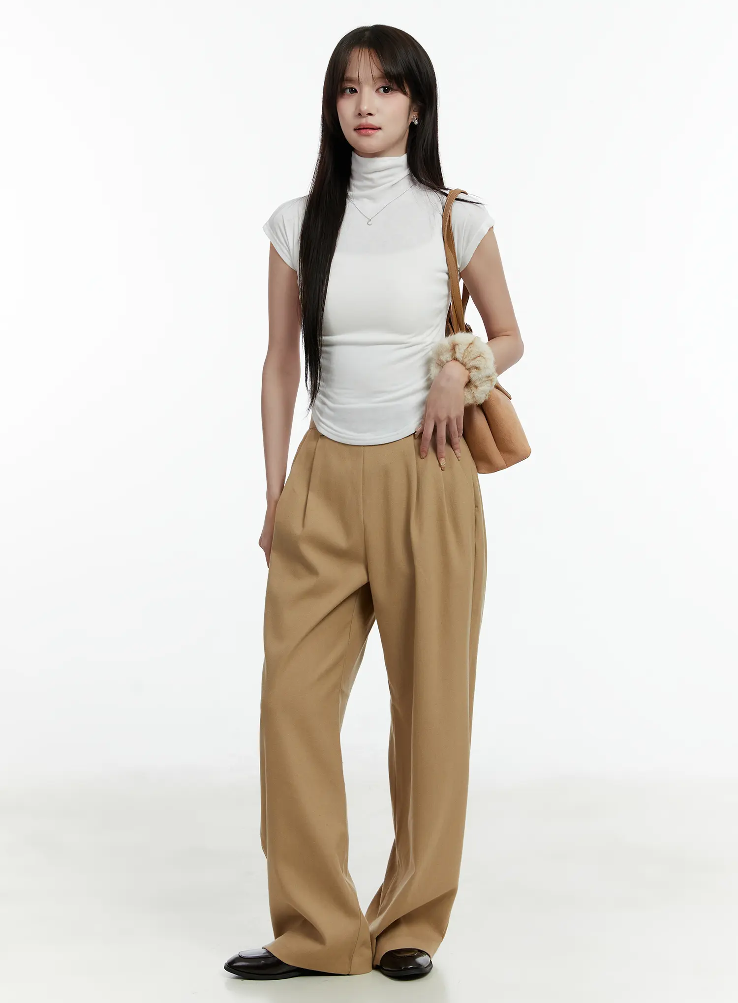 Turtleneck Cap Sleeve Top CD514 - Image 3