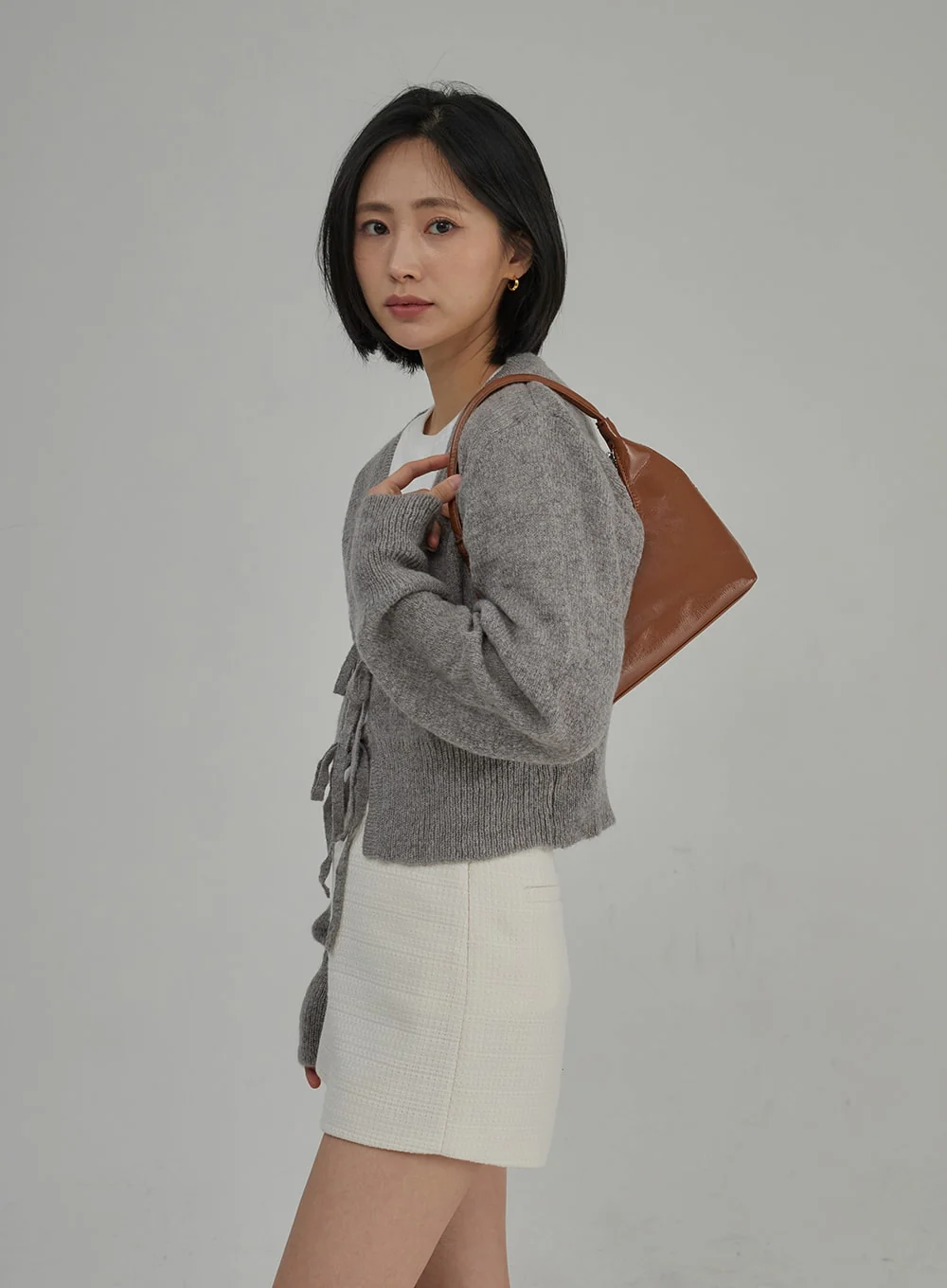 Tweed High Waist Shorts OJ304 - Image 10