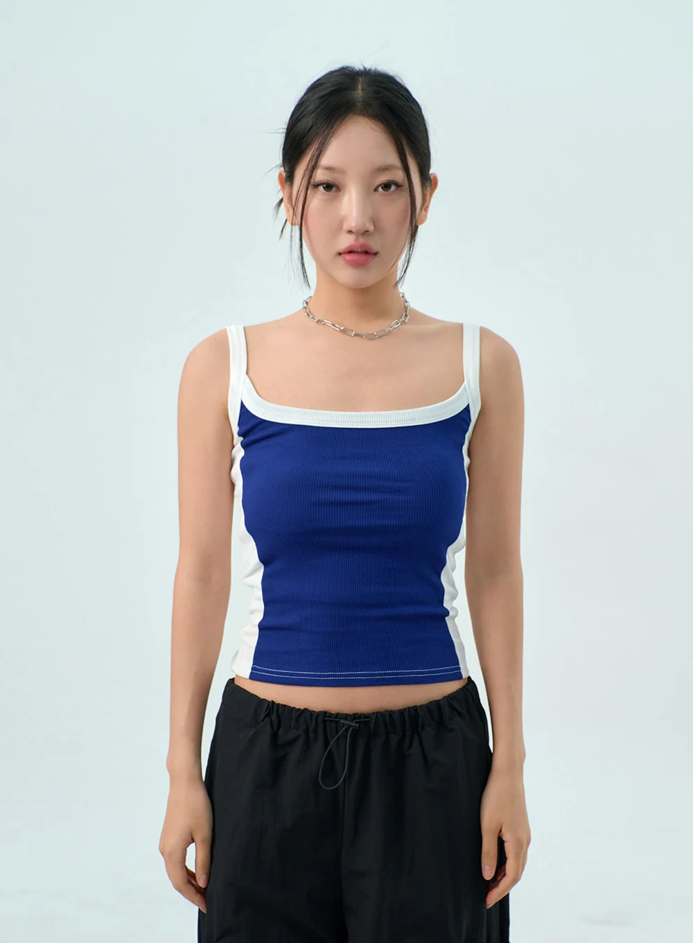 Two Color Knit Top CY325 - Image 4