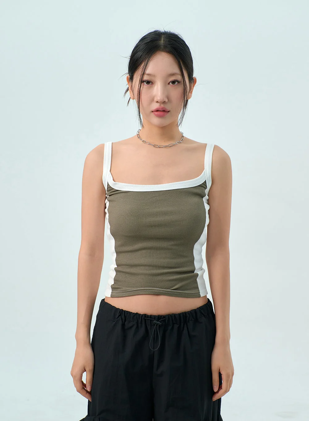 Two Color Knit Top CY325 - Image 7