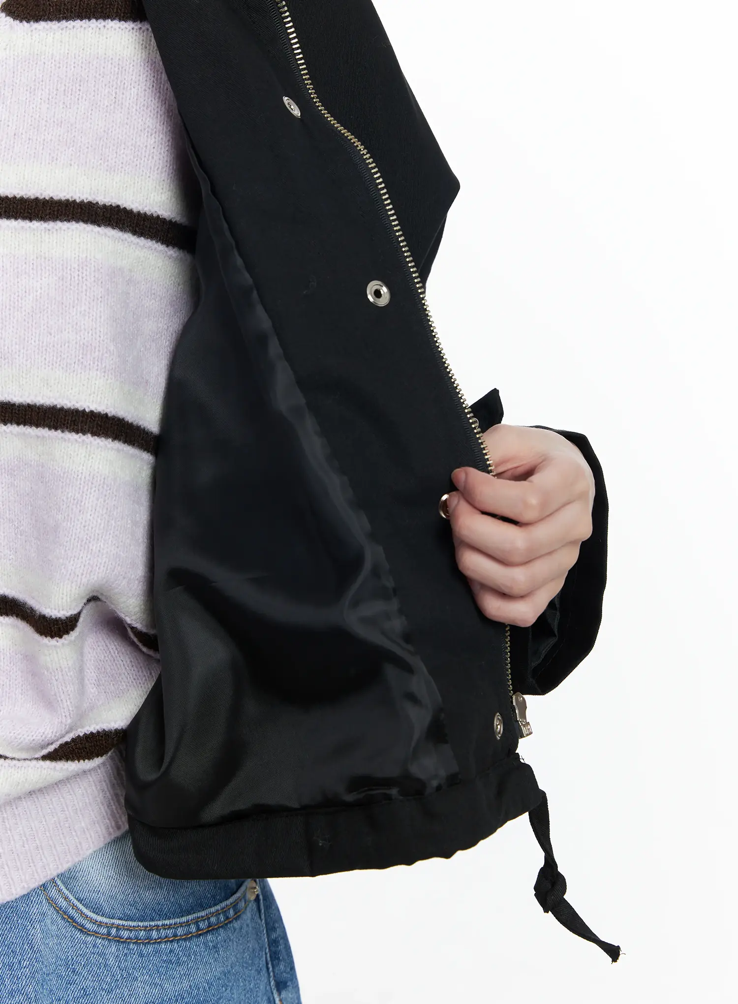 Two-Pocket String Short Jacket IJ529 - Image 7