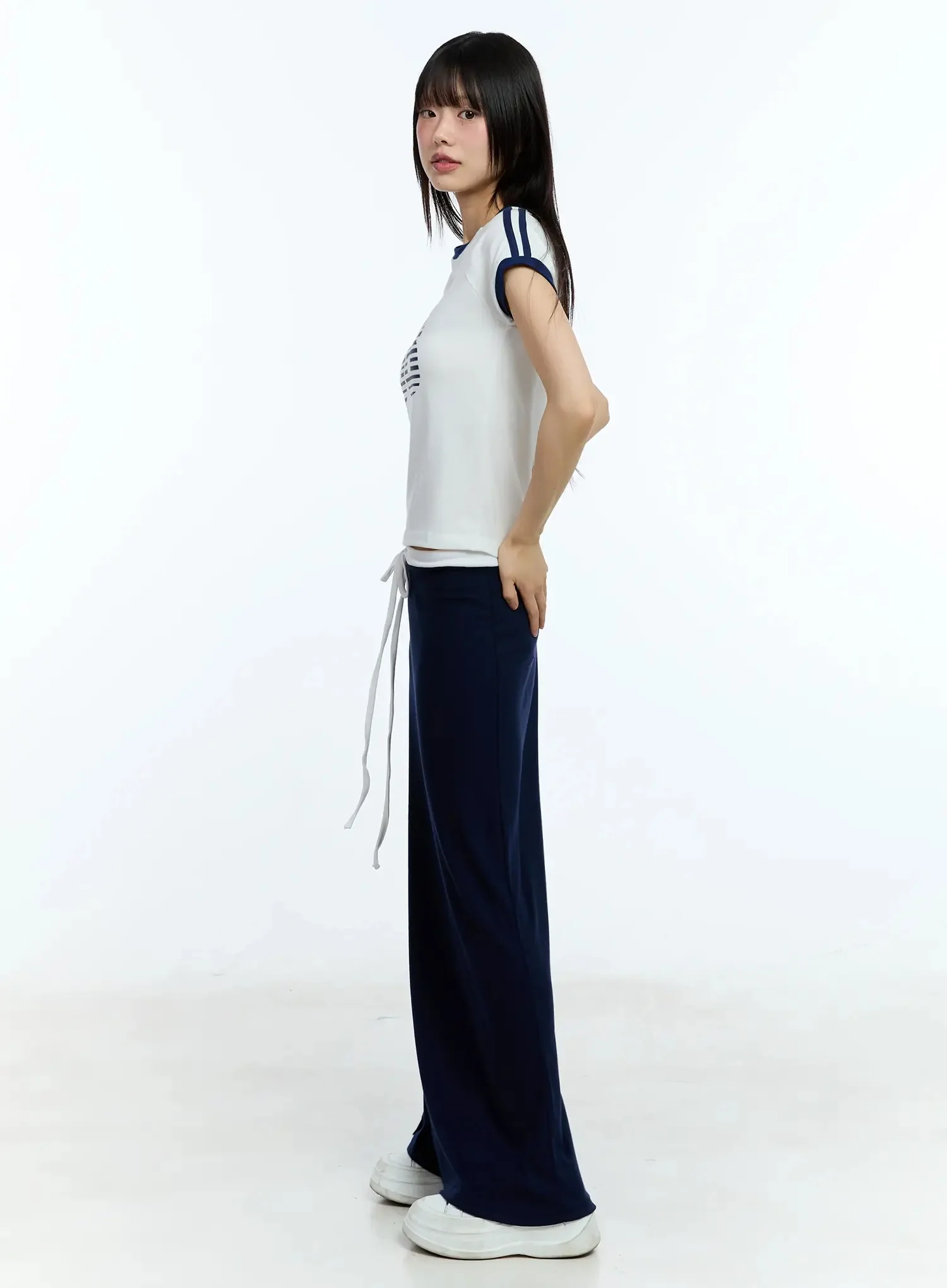 Two-Tone Comfy Maxi Skirt IU523 - Image 11