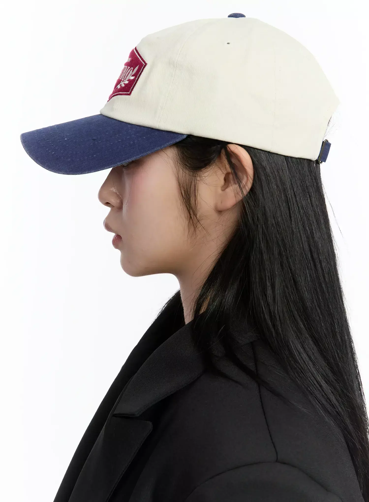 Two-Tone Lettering Baseball Cap IM519 - Image 10