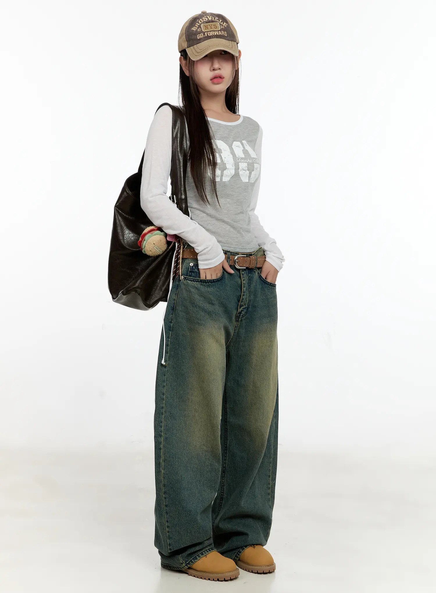 Two-Tone Long-Sleeve Top CL531 - Image 3