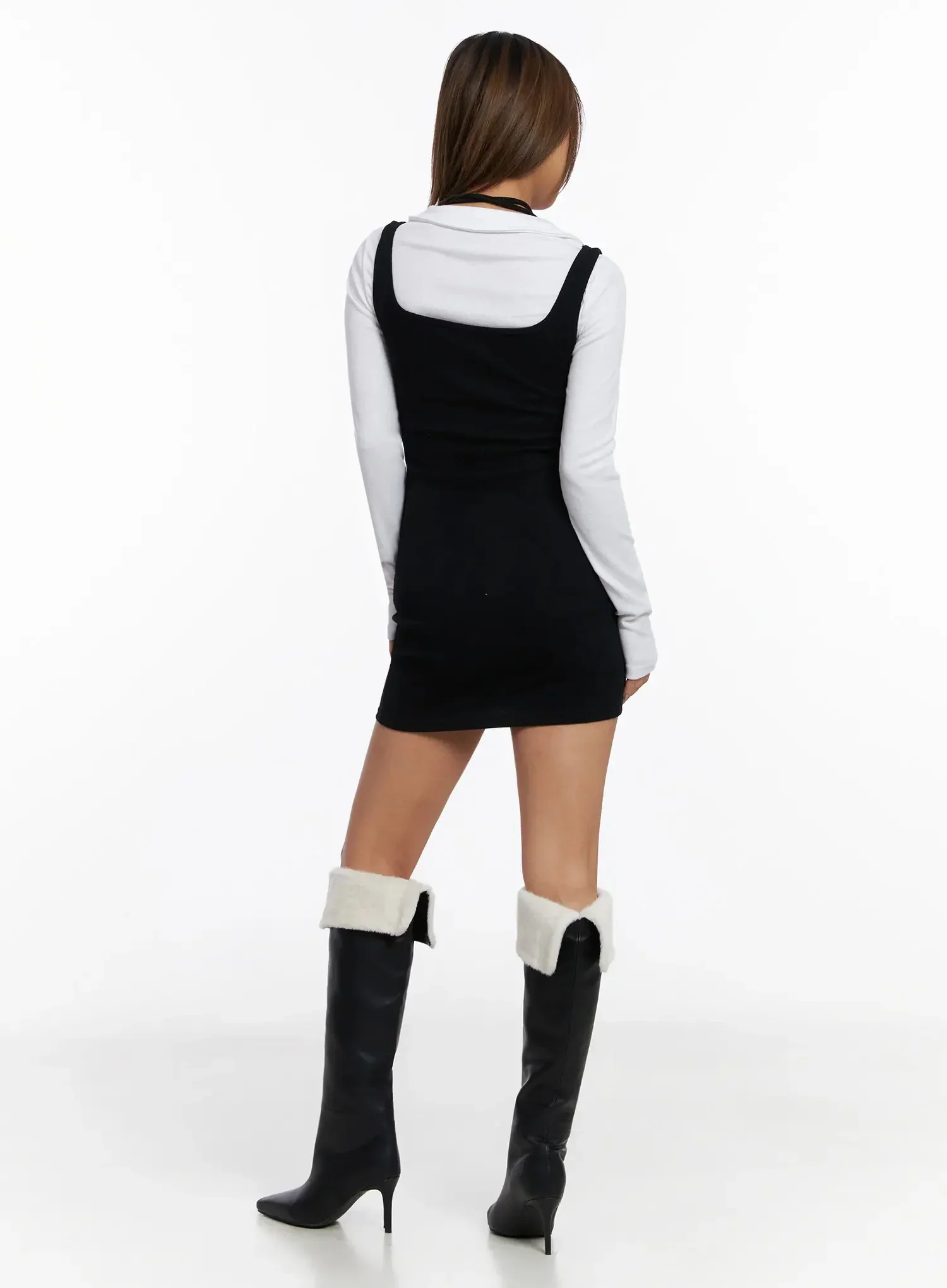Two-Tone Mini Dress IN528 - Image 8