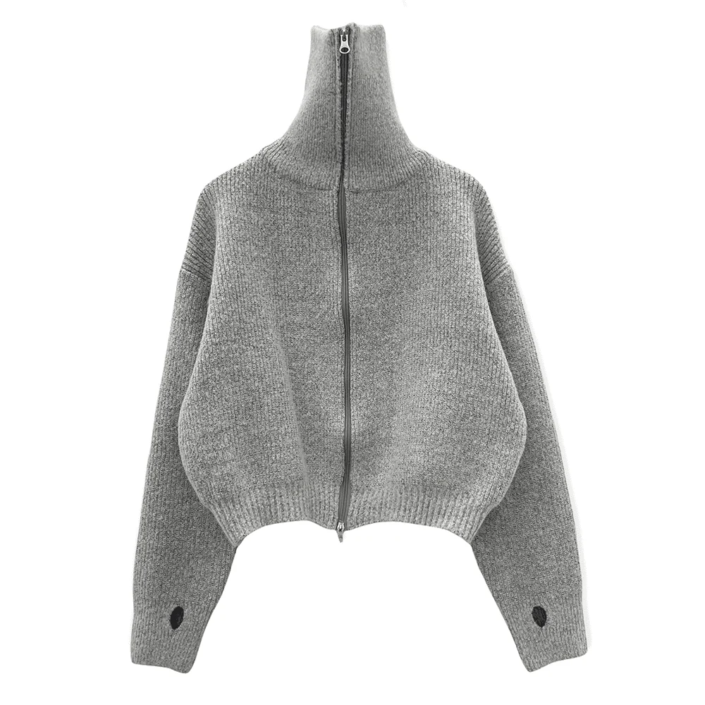 Two Way Zip Up Knit C7102 - Image 19