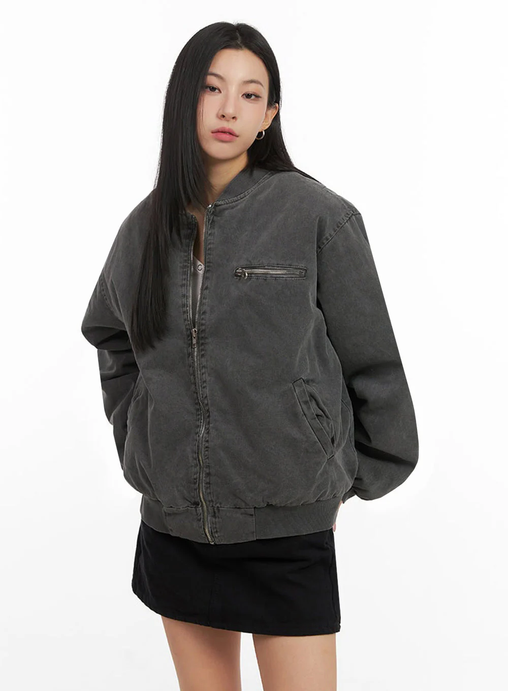 Urban Oversized Bomber Jacket ID431 - Image 5