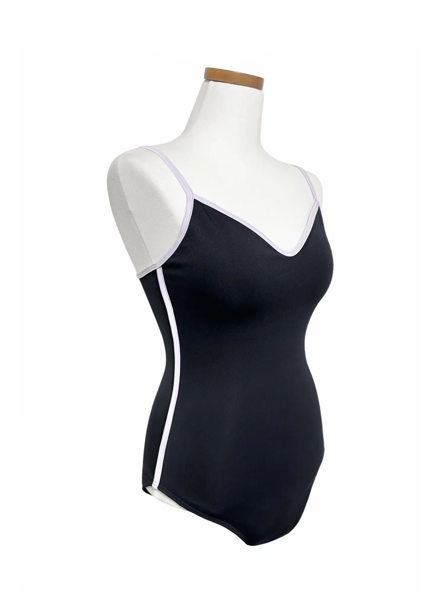 V-Neck Contrast Trim One Piece Swimsuit IY514 - Image 9