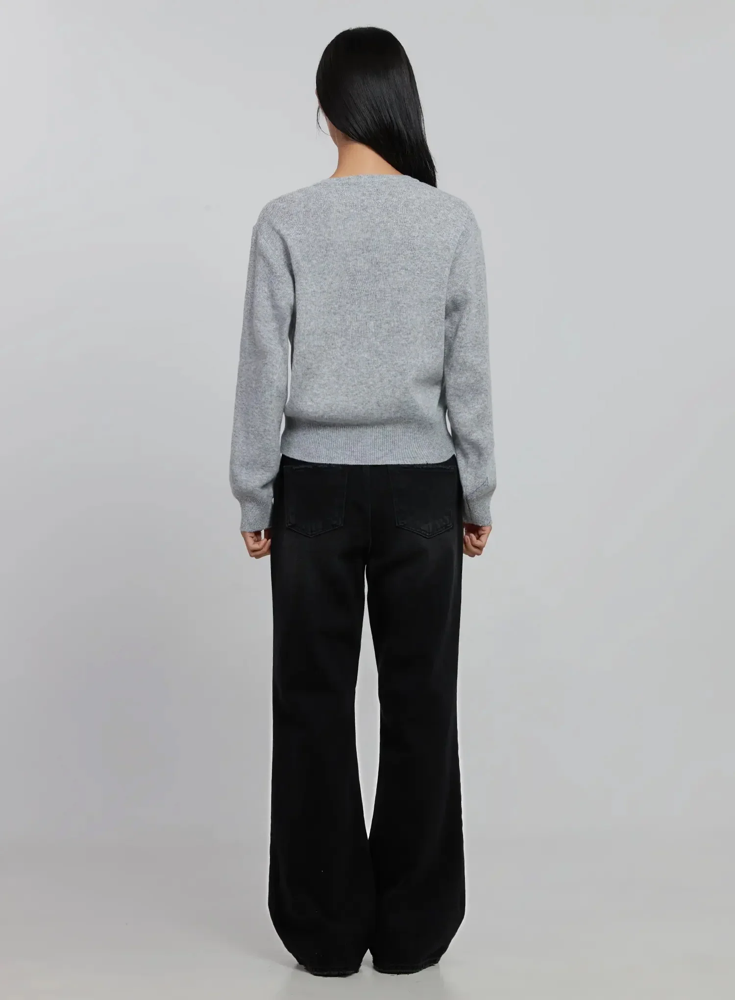 V-Neck Knit Sweater ID516 - Image 10