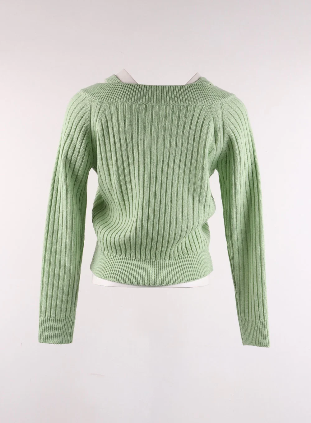 V-Neck Lace Ruched Long Sleeve Top IF402 - Image 9