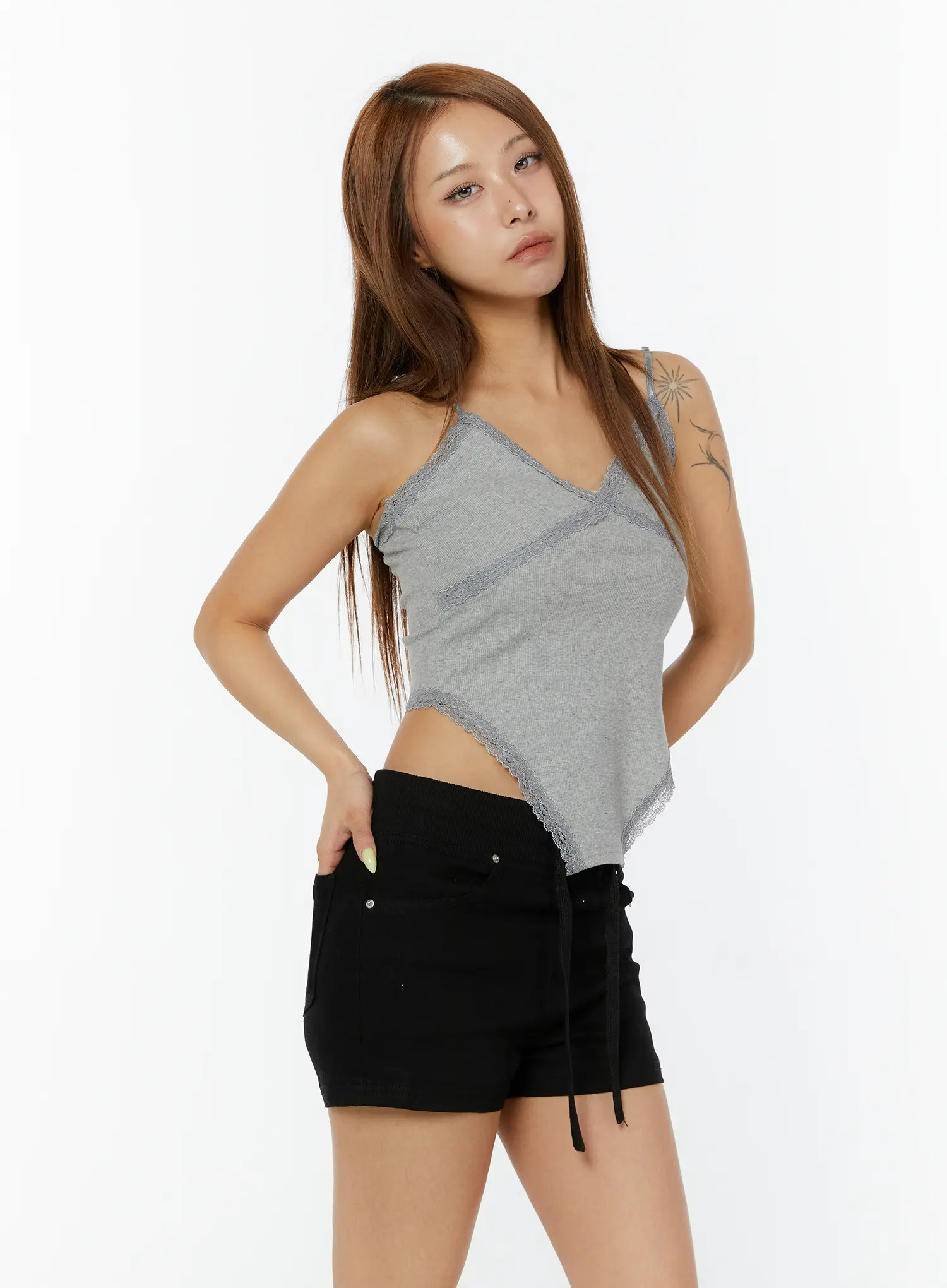 V-Neck Lace Sleeveless Top CY521 - Image 6