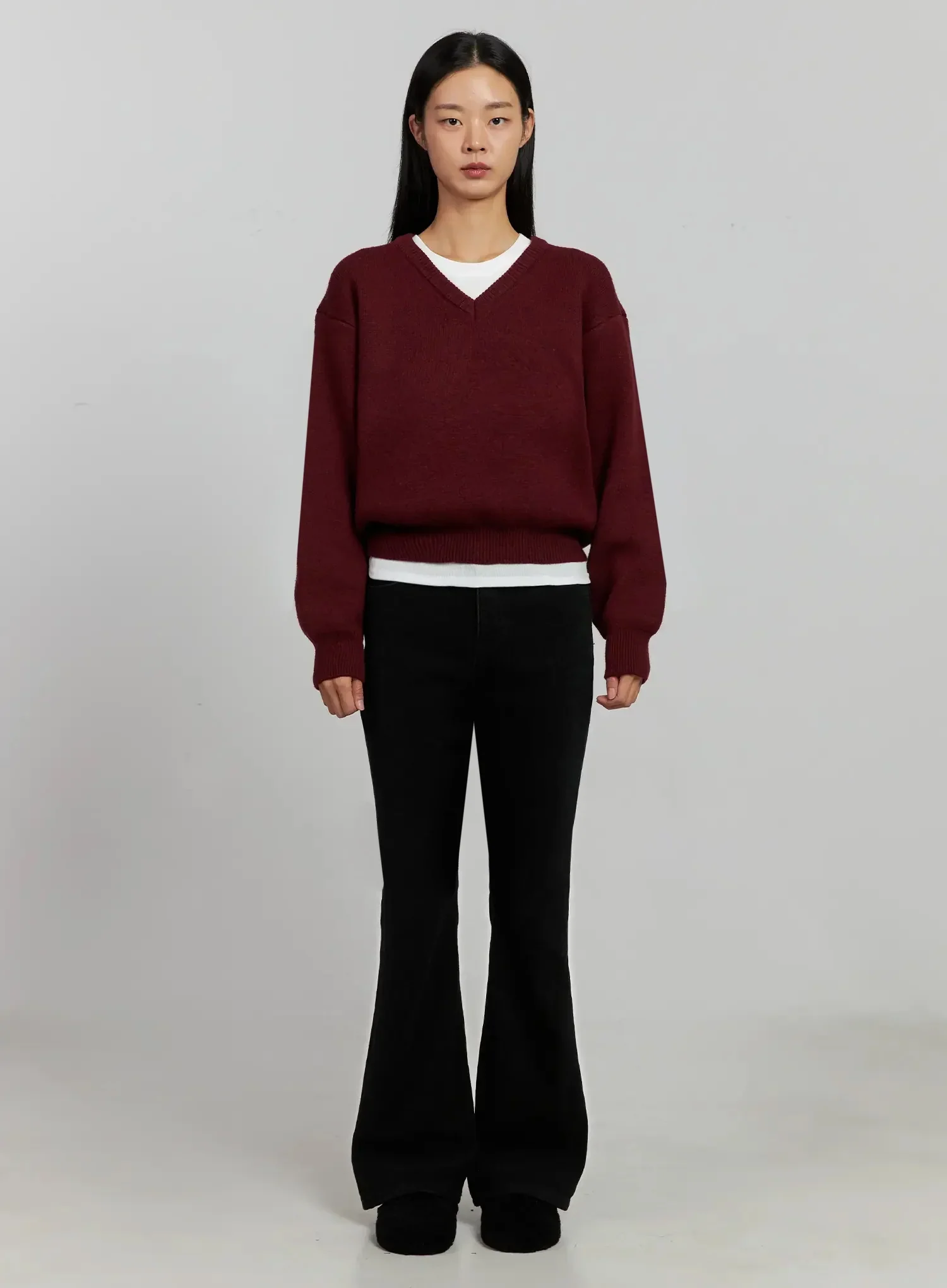 V-Neck Nit Pullover IJ505 - Image 4