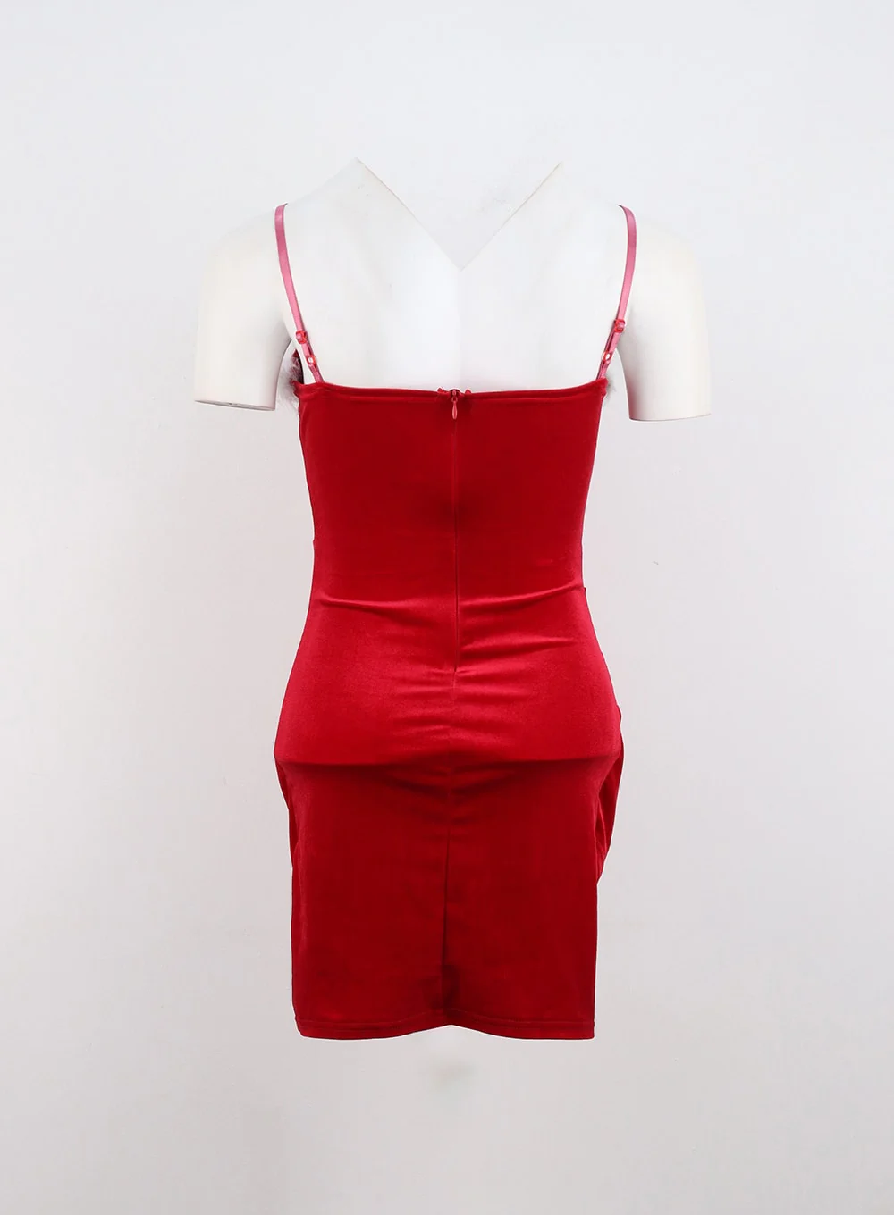 Velvet Shirring Mini Dress IN323 - Image 8