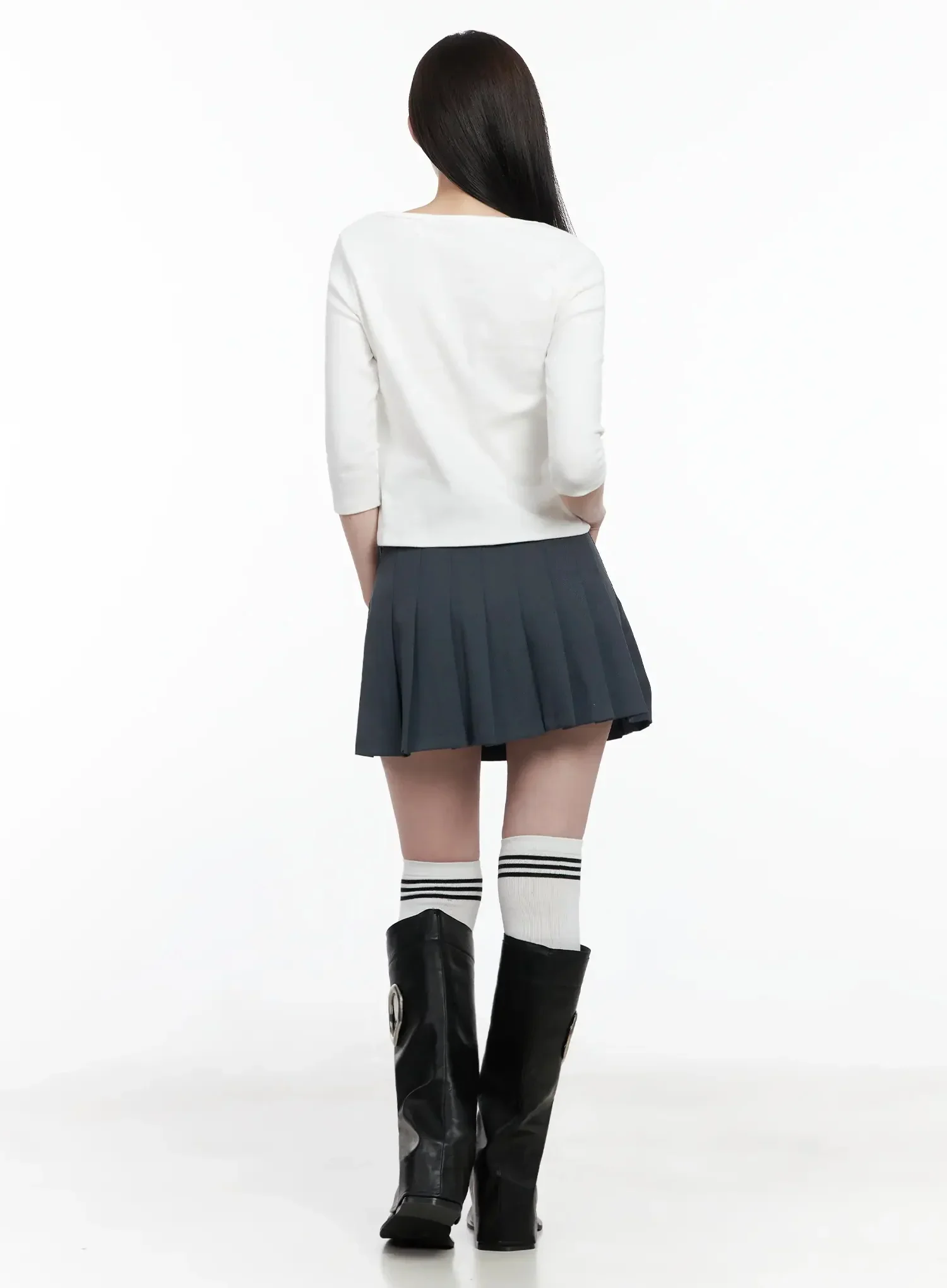 Vintage Numeral Half Sleeve Fleece Top IJ528 - Image 10