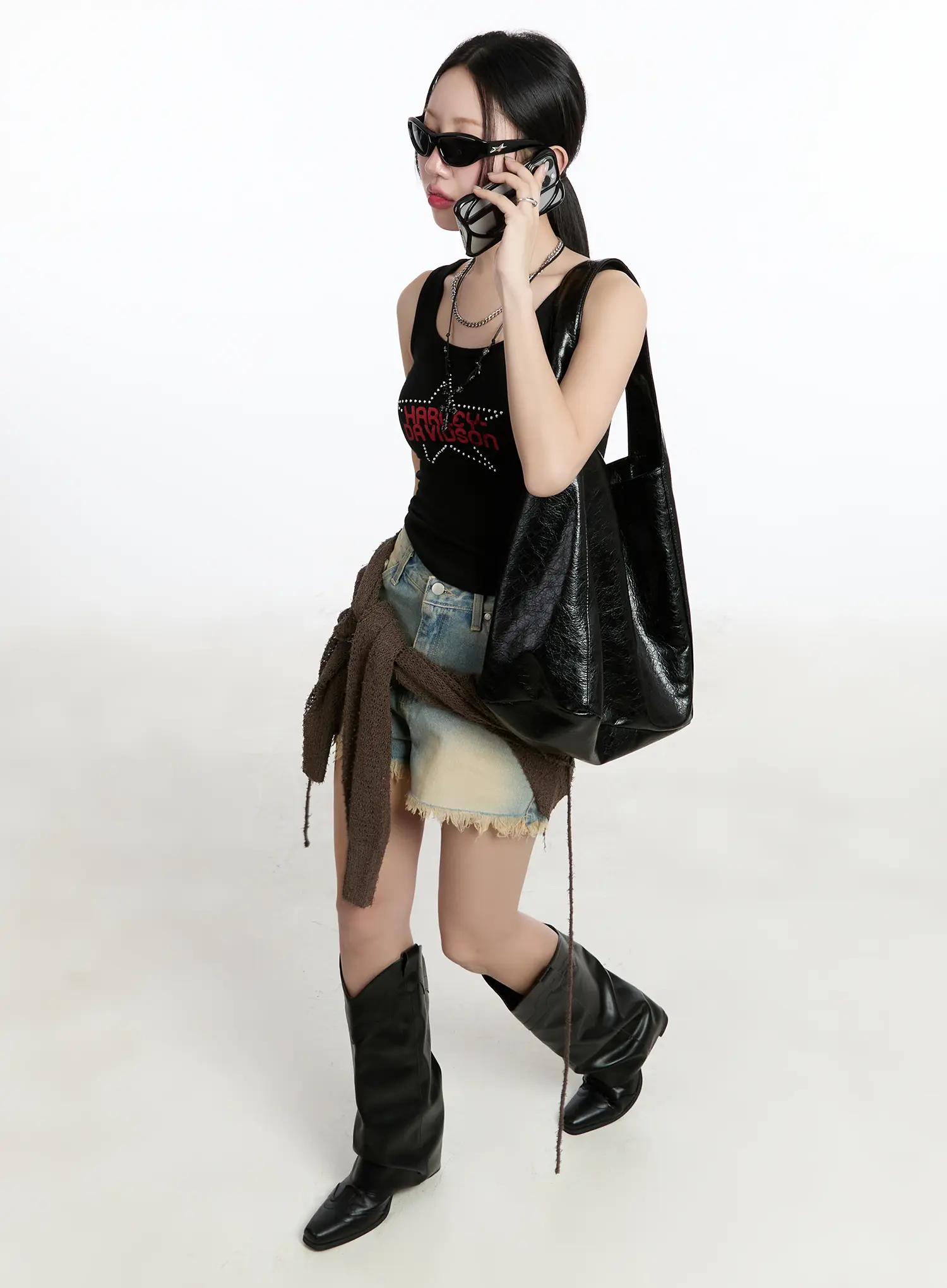 Vintage Wash Denim Shorts CM511 - Image 8