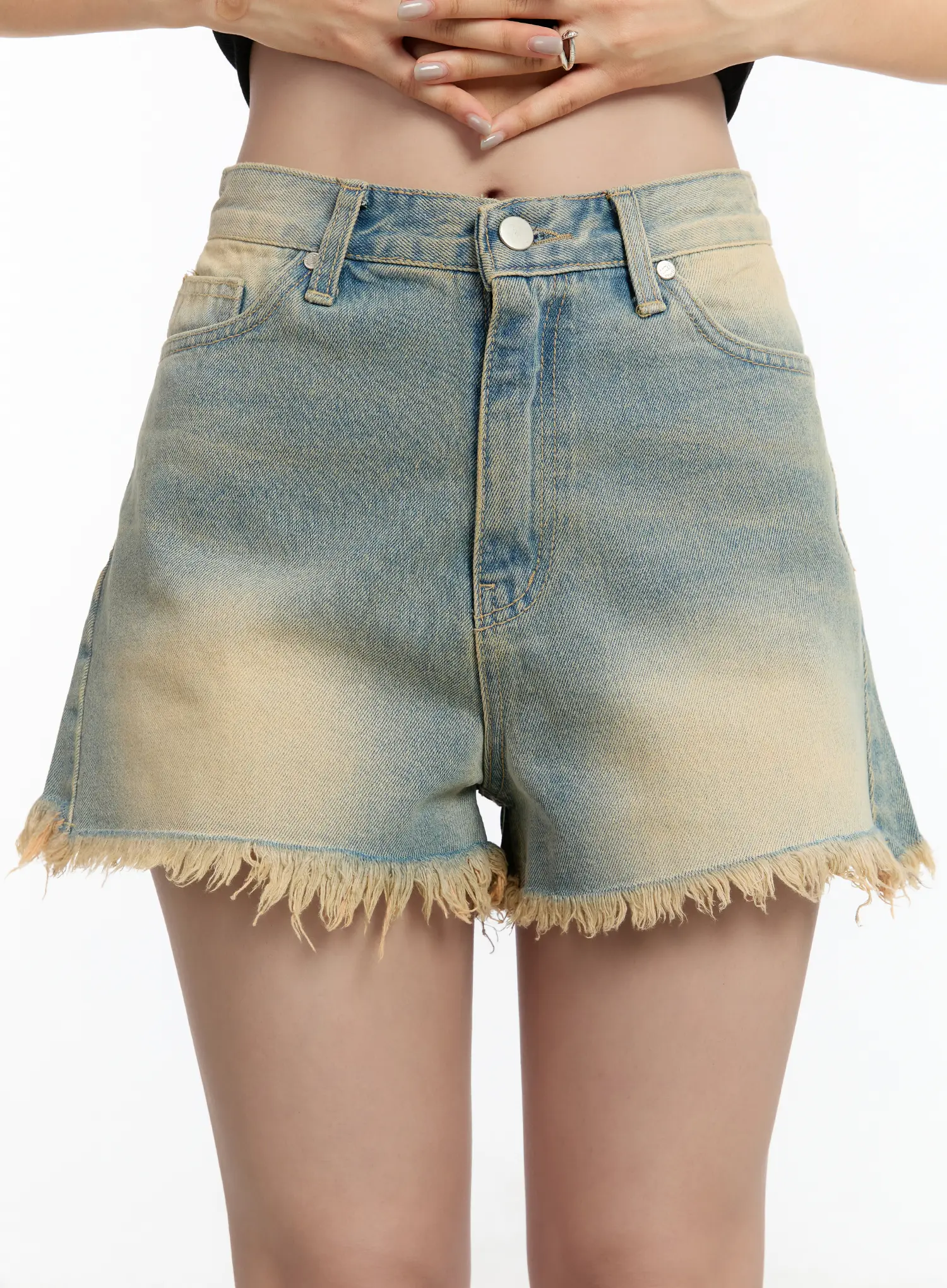 Vintage Wash Denim Shorts CM511 - Image 9