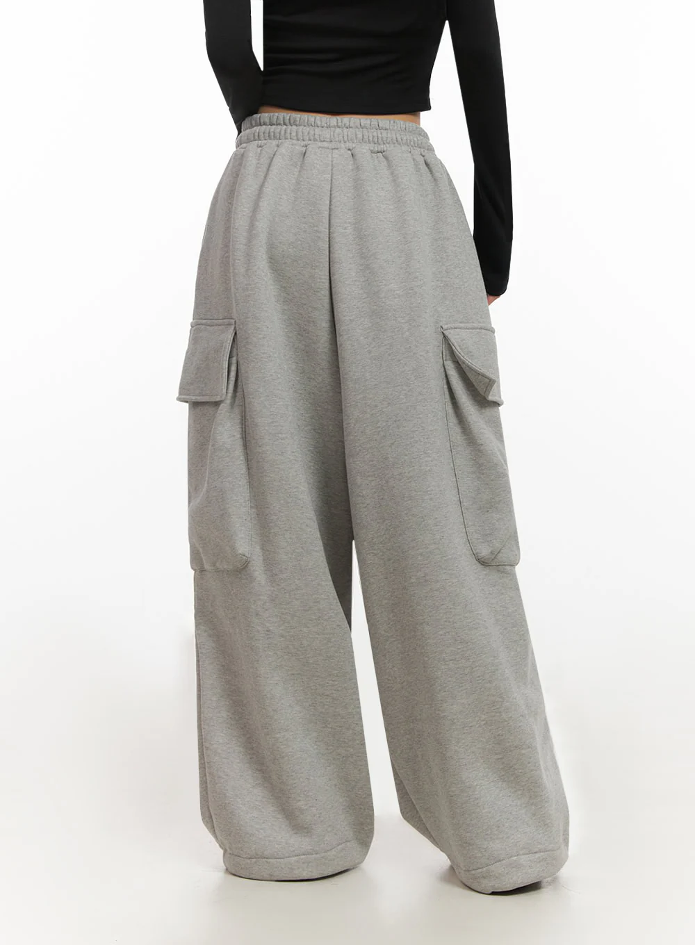 Warm Wide-Leg Cargo Sweatpants ID431 - Image 8