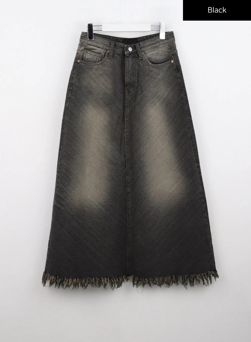Washed Denim Maxi Skirt CN314 - Image 10