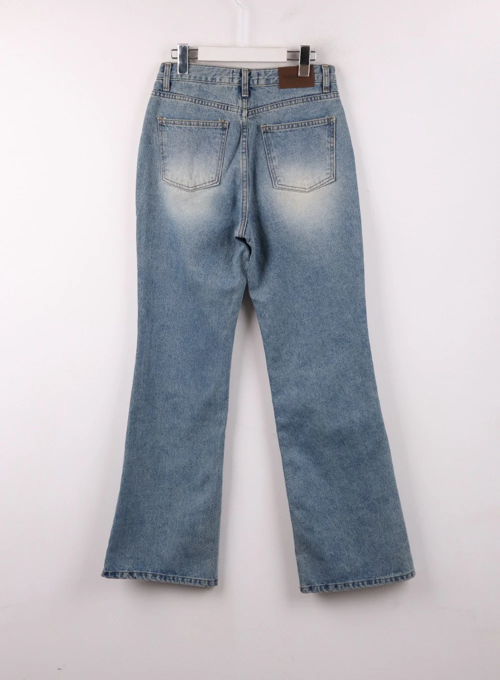 Washed Straight Leg Bootcuts Jeans IJ430 - Image 8