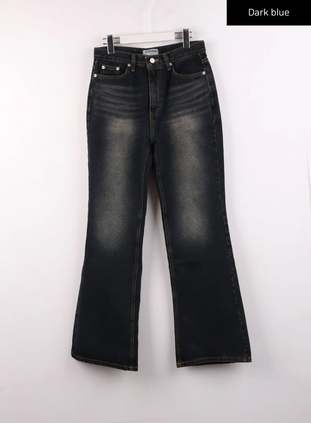 Washed Straight Leg Bootcuts Jeans IJ430 - Image 9