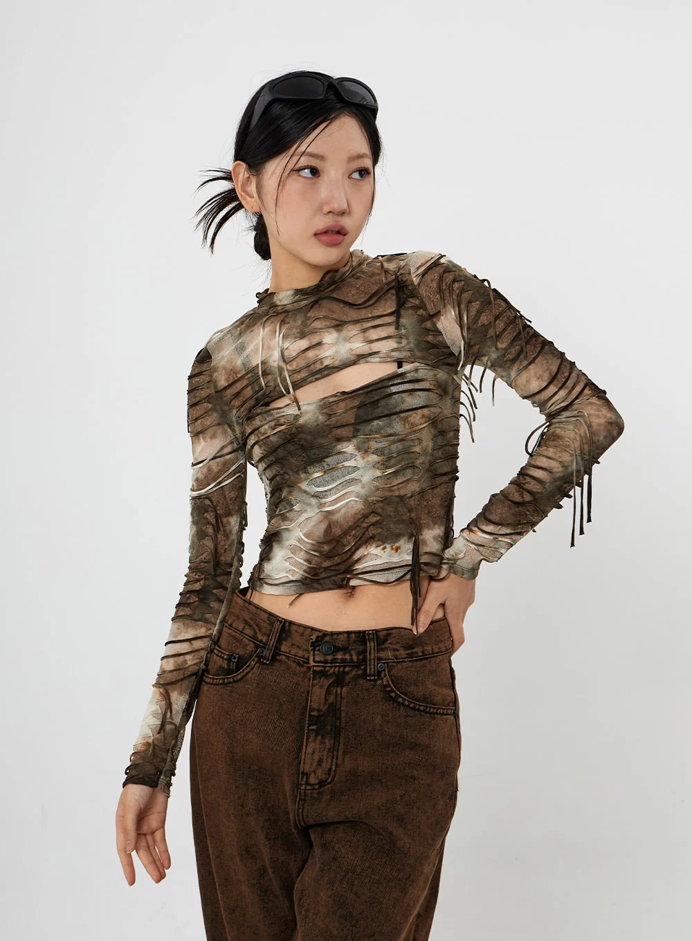 Washing Wide Jeans Unisex CS21 - Image 11