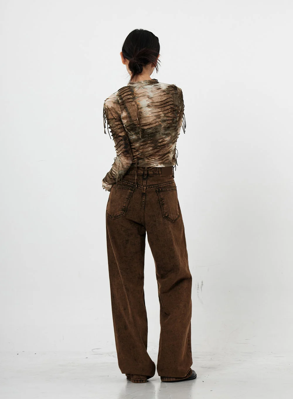 Washing Wide Jeans Unisex CS21 - Image 12
